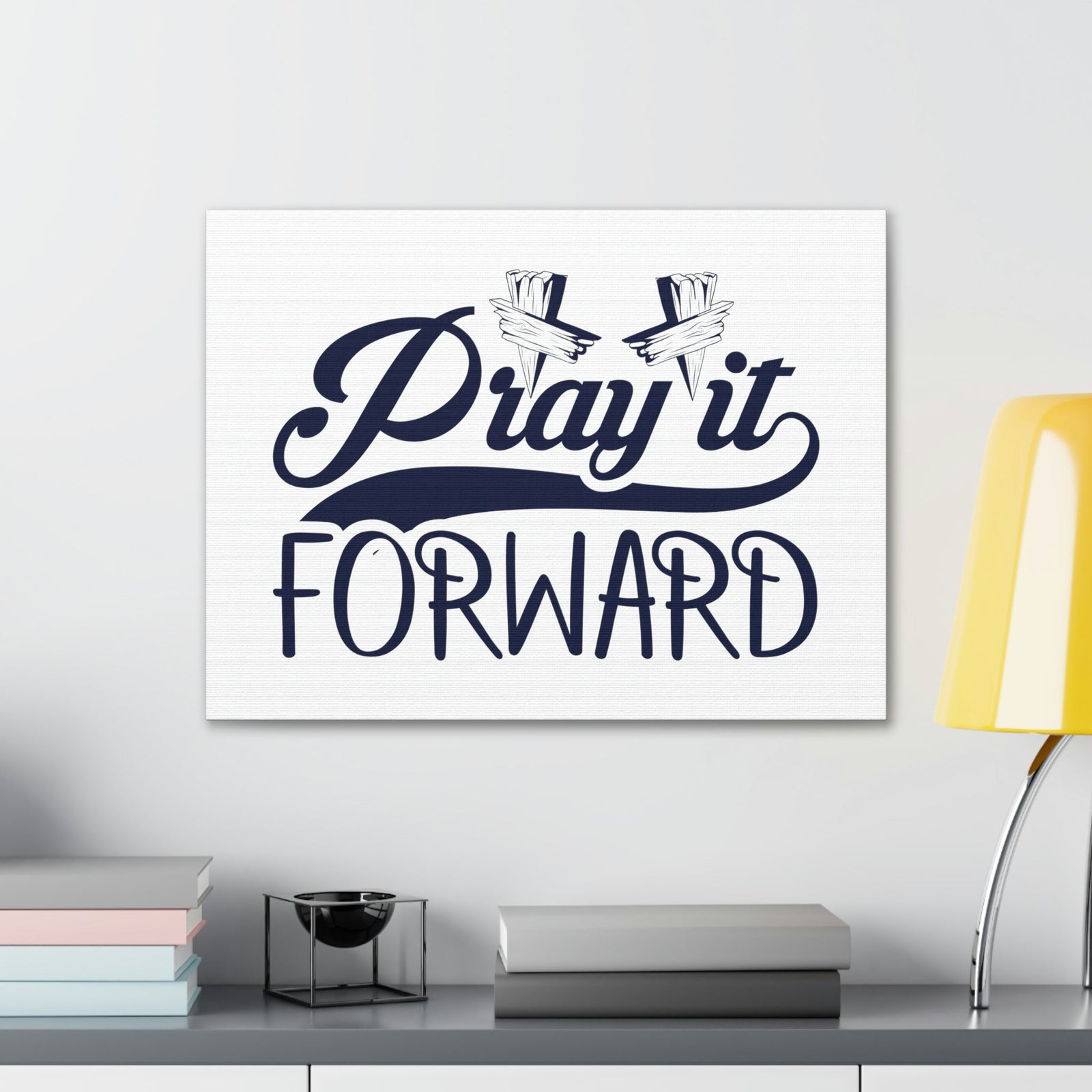 Scripture Walls Pray It Forward 1 Thessalonians 5:17 Blue Christian Wall Art Bible Verse Print Ready to Hang Unframed-Express Your Love Gifts