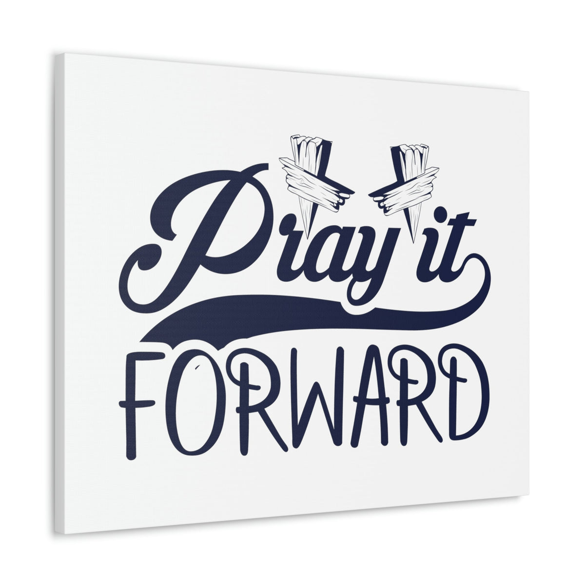 Scripture Walls Pray It Forward 1 Thessalonians 5:17 Blue Christian Wall Art Bible Verse Print Ready to Hang Unframed-Express Your Love Gifts