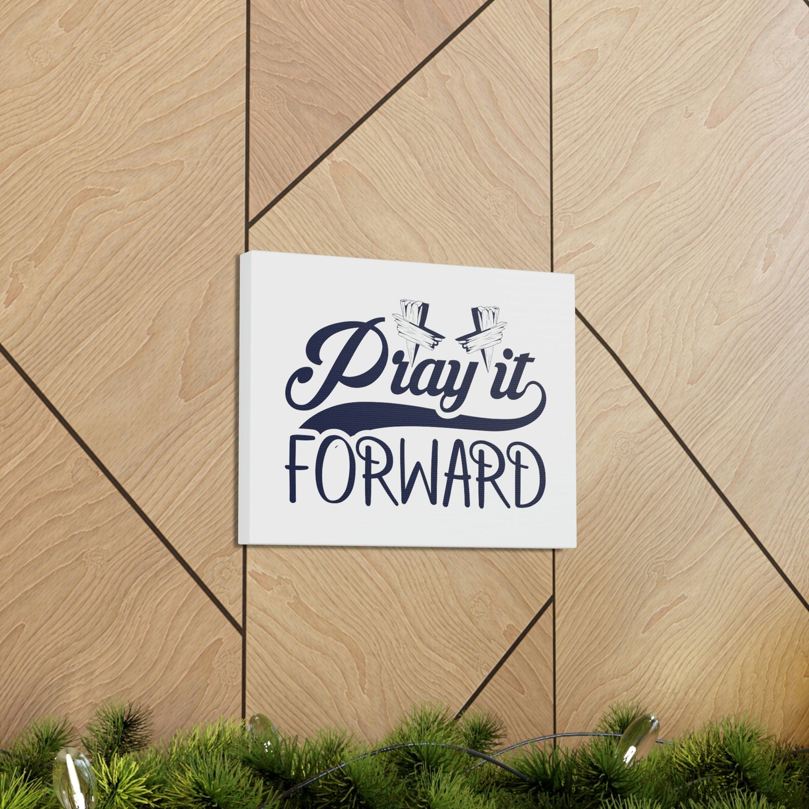 Scripture Walls Pray It Forward 1 Thessalonians 5:17 Blue Christian Wall Art Bible Verse Print Ready to Hang Unframed-Express Your Love Gifts