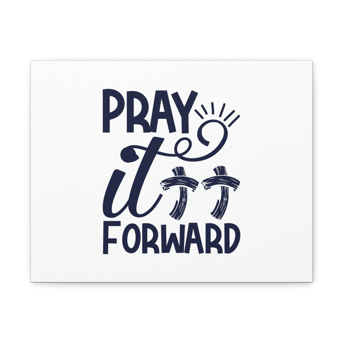 Scripture Walls Pray It Forward Romans 12:12 Double Cross Christian Wall Art Bible Verse Print Ready to Hang Unframed-Express Your Love Gifts