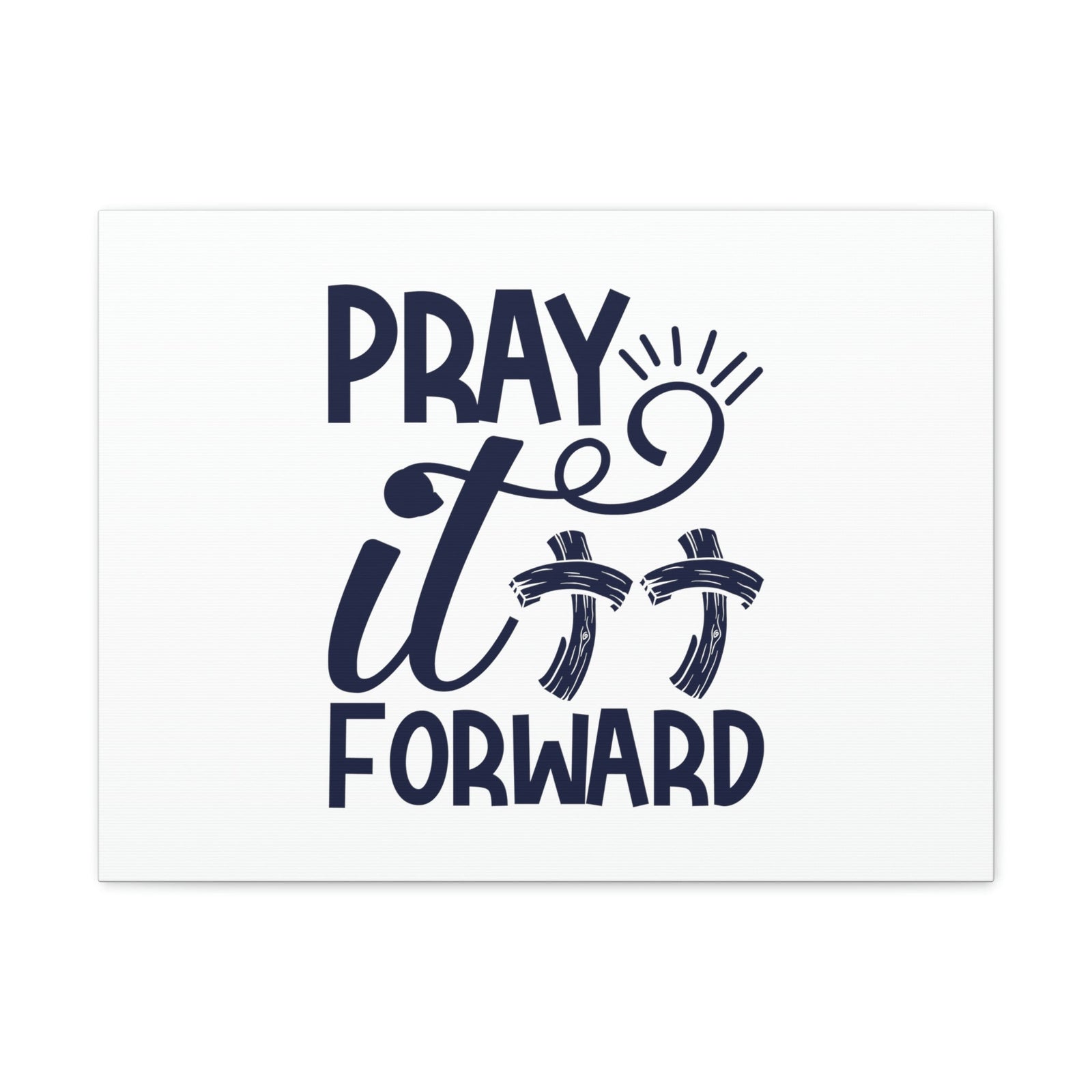 Scripture Walls Pray It Forward Romans 12:12 Double Cross Christian Wall Art Bible Verse Print Ready to Hang Unframed-Express Your Love Gifts