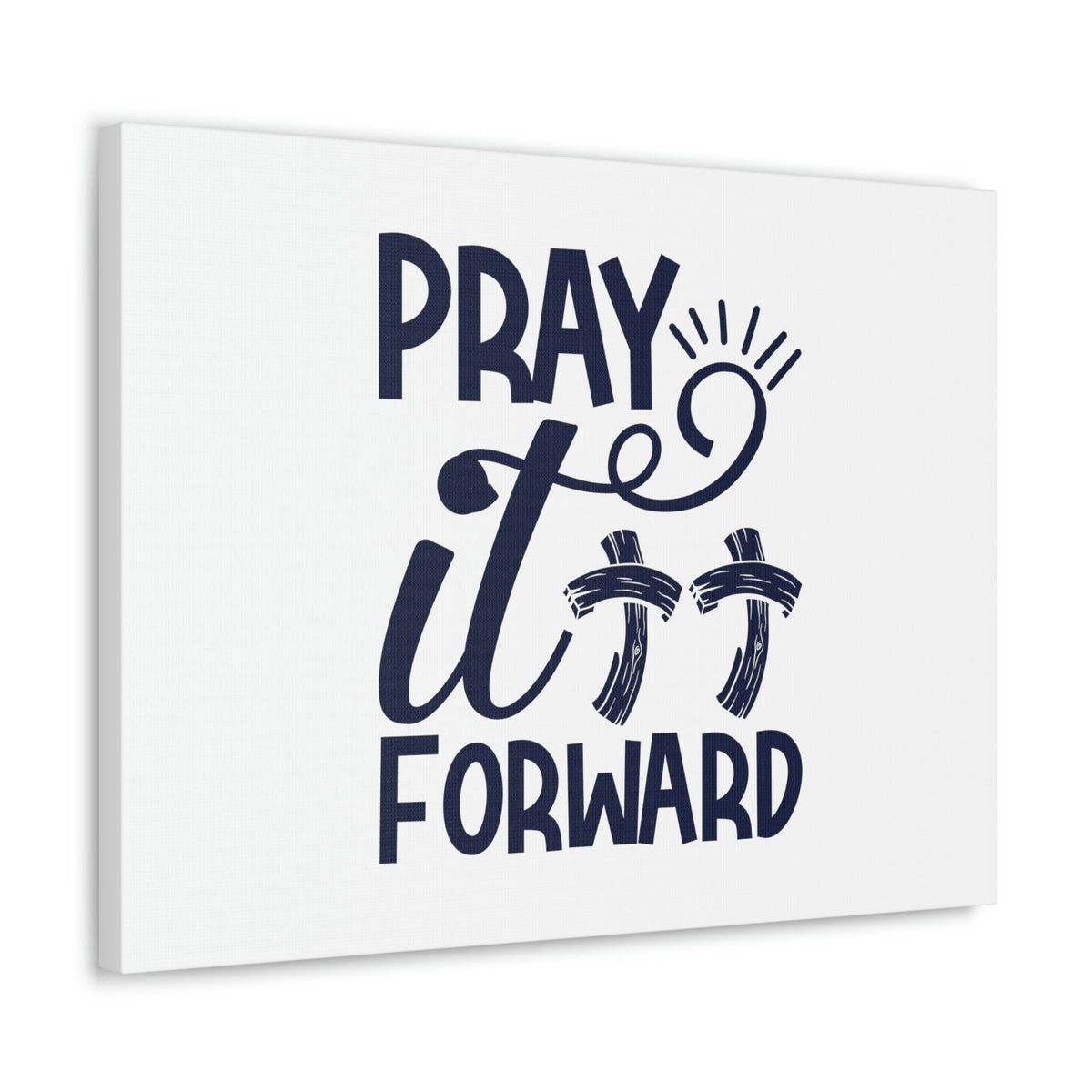 Scripture Walls Pray It Forward Romans 12:12 Double Cross Christian Wall Art Bible Verse Print Ready to Hang Unframed-Express Your Love Gifts