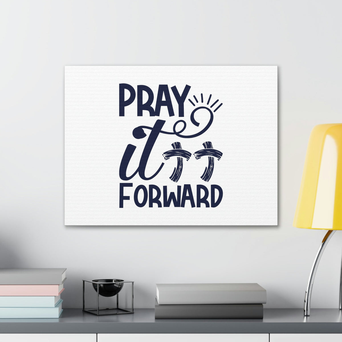 Scripture Walls Pray It Forward Romans 12:12 Double Cross Christian Wall Art Bible Verse Print Ready to Hang Unframed-Express Your Love Gifts