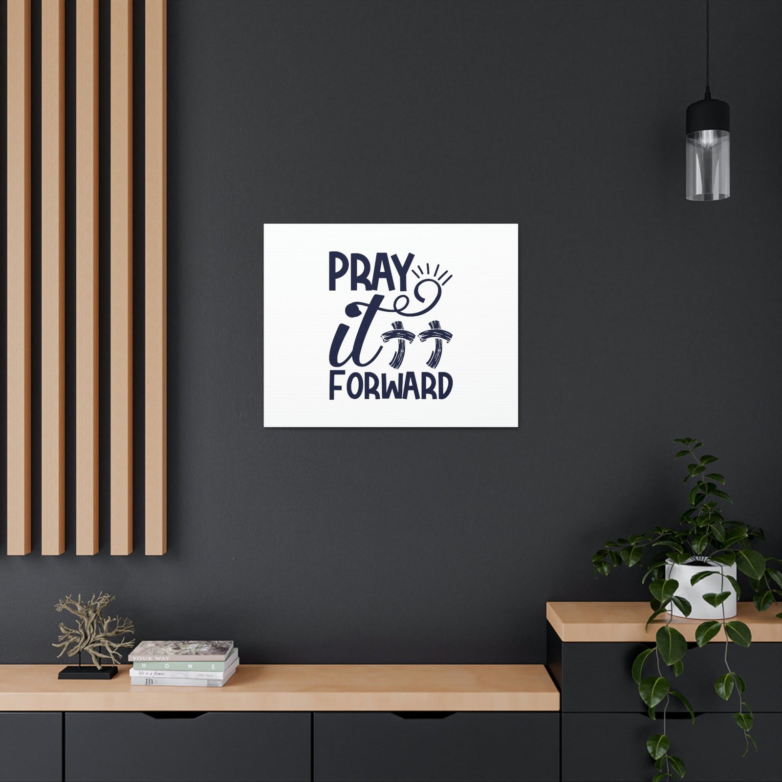 Scripture Walls Pray It Forward Romans 12:12 Double Cross Christian Wall Art Bible Verse Print Ready to Hang Unframed-Express Your Love Gifts
