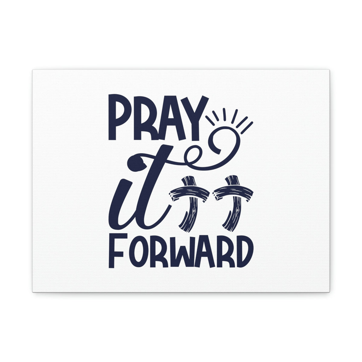 Scripture Walls Pray It Forward Romans 12:12 Double Cross Christian Wall Art Bible Verse Print Ready to Hang Unframed-Express Your Love Gifts