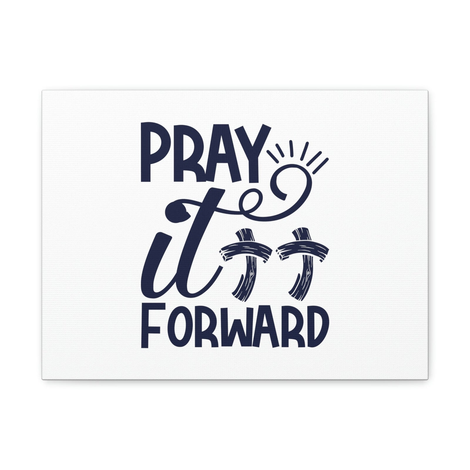 Scripture Walls Pray It Forward Romans 12:12 Double Cross Christian Wall Art Bible Verse Print Ready to Hang Unframed-Express Your Love Gifts
