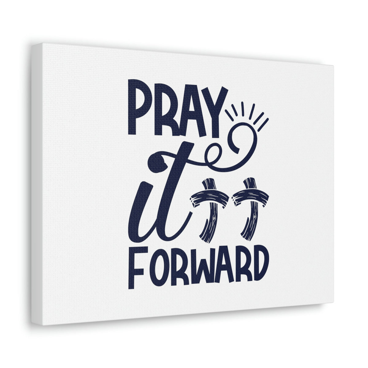Scripture Walls Pray It Forward Romans 12:12 Double Cross Christian Wall Art Bible Verse Print Ready to Hang Unframed-Express Your Love Gifts