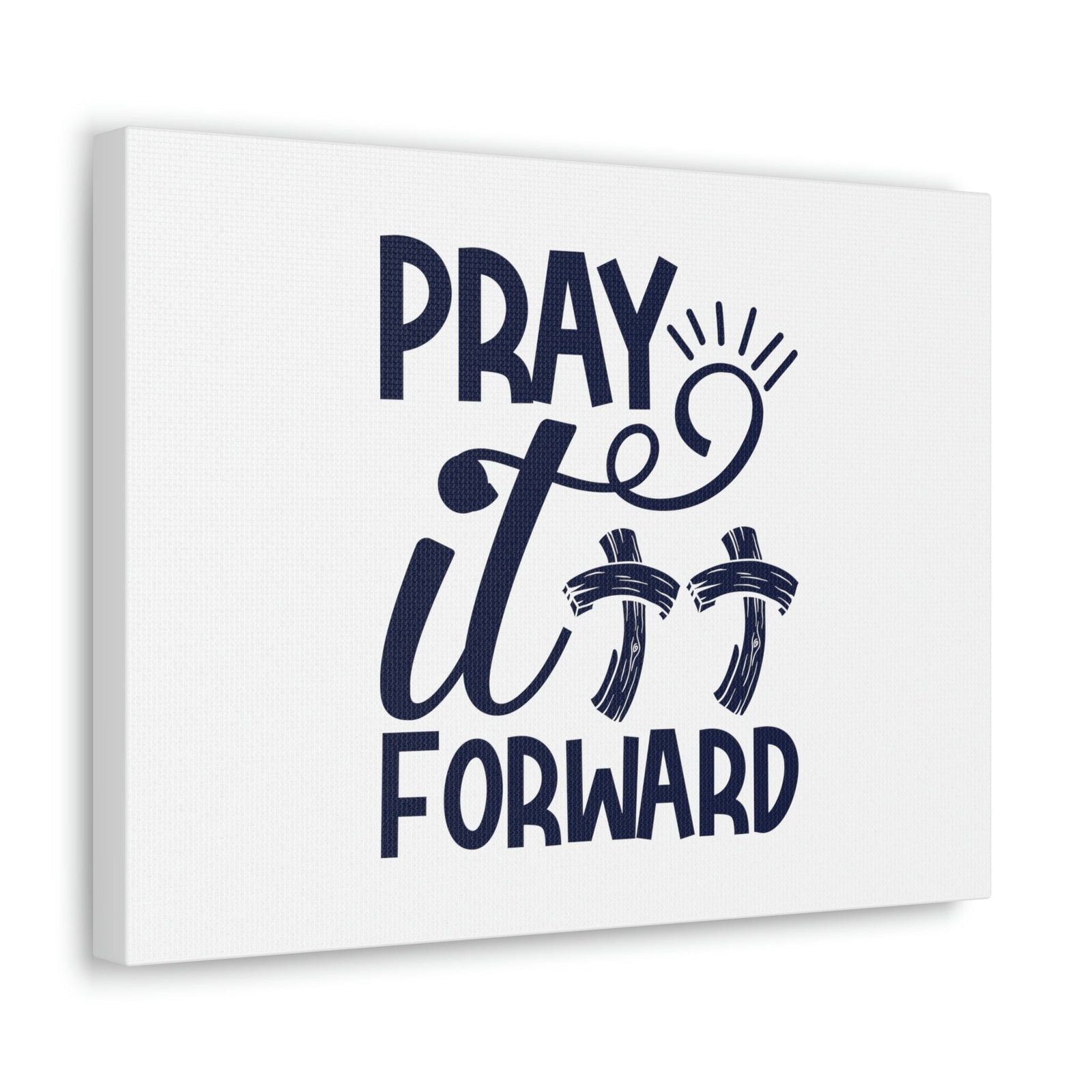 Scripture Walls Pray It Forward Romans 12:12 Double Cross Christian Wall Art Bible Verse Print Ready to Hang Unframed-Express Your Love Gifts