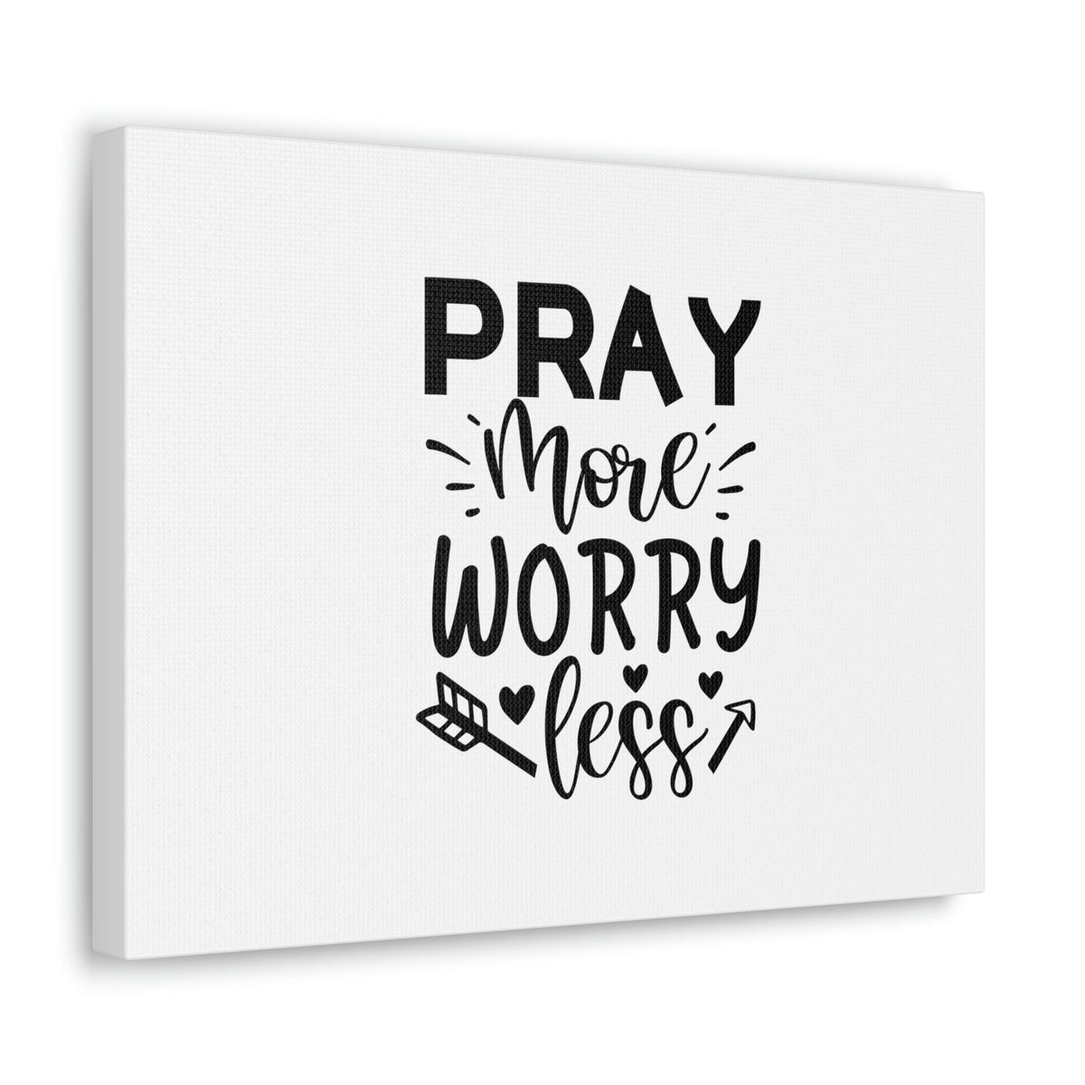 Scripture Walls Pray More Worry Less Ephesians 6:18 Arrow Christian Wall Art Bible Verse Print Ready to Hang Unframed-Express Your Love Gifts