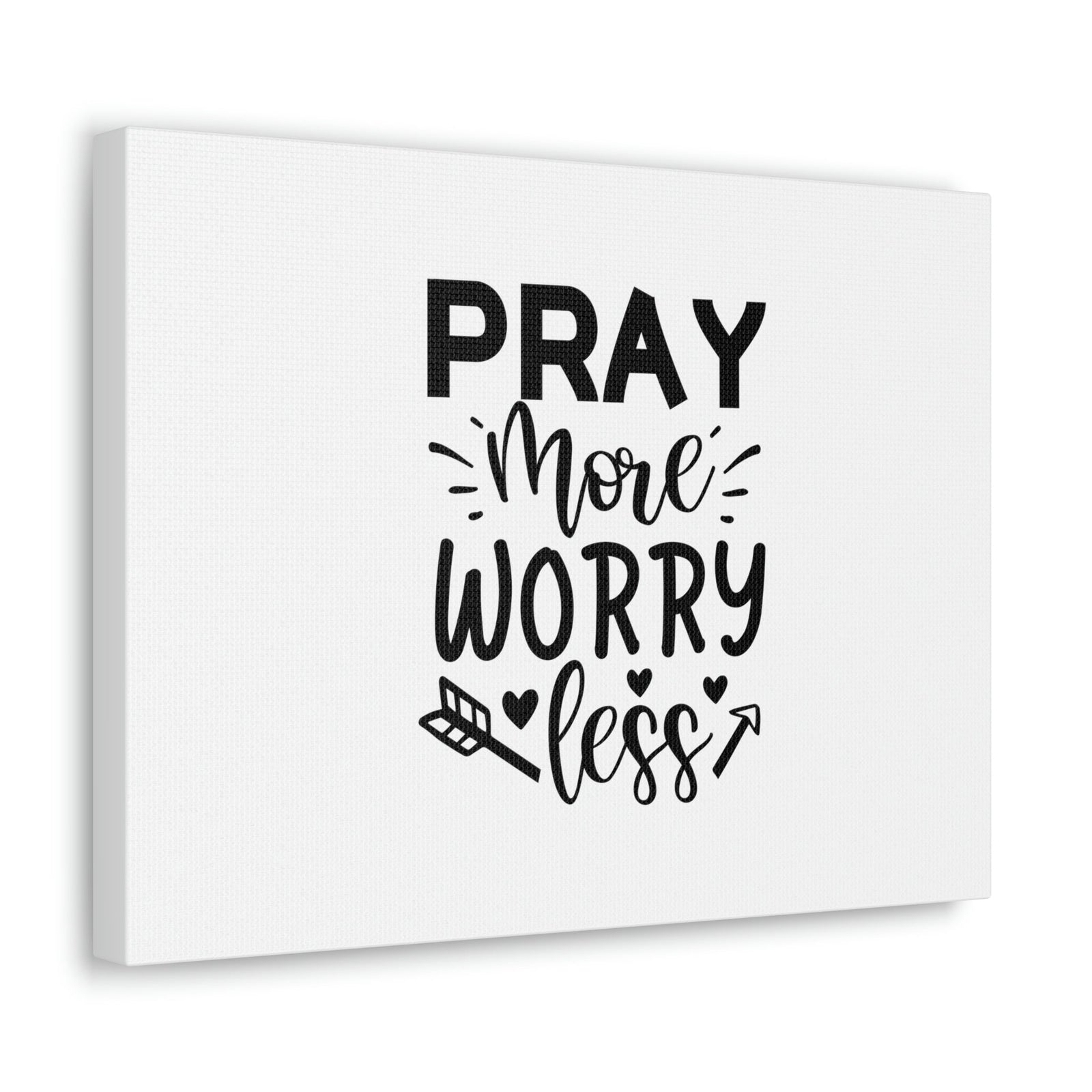 Scripture Walls Pray More Worry Less Ephesians 6:18 Arrow Christian Wall Art Bible Verse Print Ready to Hang Unframed-Express Your Love Gifts
