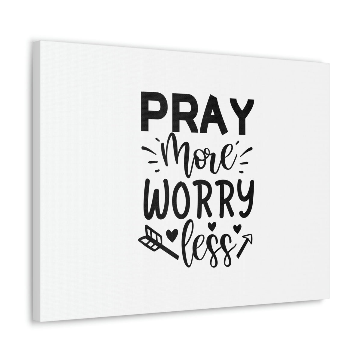 Scripture Walls Pray More Worry Less Ephesians 6:18 Arrow Christian Wall Art Bible Verse Print Ready to Hang Unframed-Express Your Love Gifts