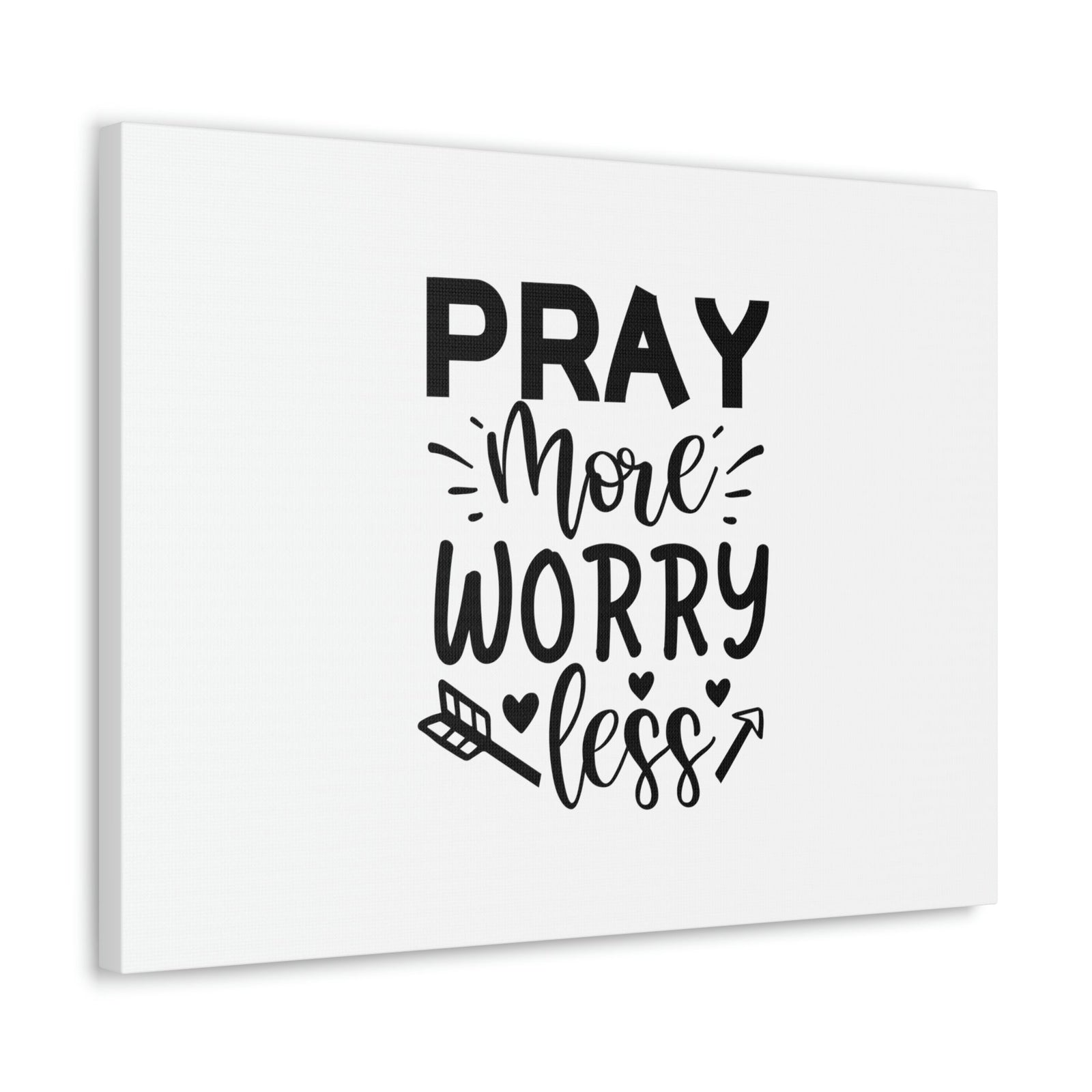 Scripture Walls Pray More Worry Less Ephesians 6:18 Arrow Christian Wall Art Bible Verse Print Ready to Hang Unframed-Express Your Love Gifts