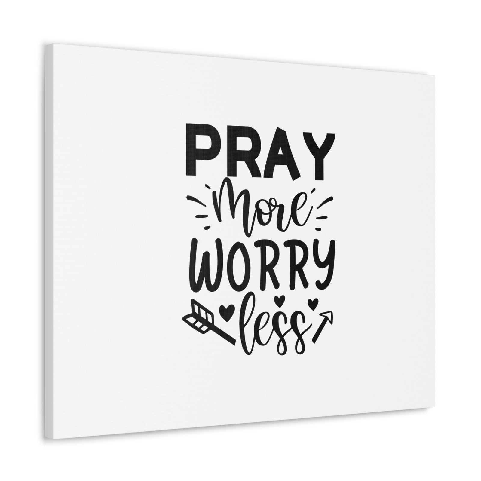 Scripture Walls Pray More Worry Less Ephesians 6:18 Arrow Christian Wall Art Bible Verse Print Ready to Hang Unframed-Express Your Love Gifts