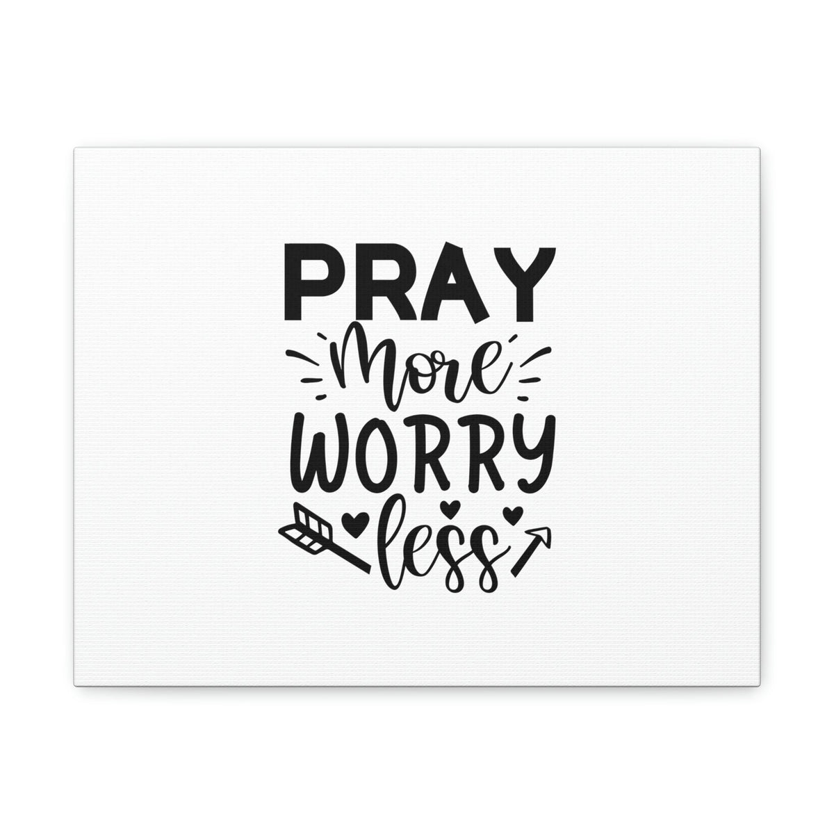 Scripture Walls Pray More Worry Less Ephesians 6:18 Arrow Christian Wall Art Bible Verse Print Ready to Hang Unframed-Express Your Love Gifts