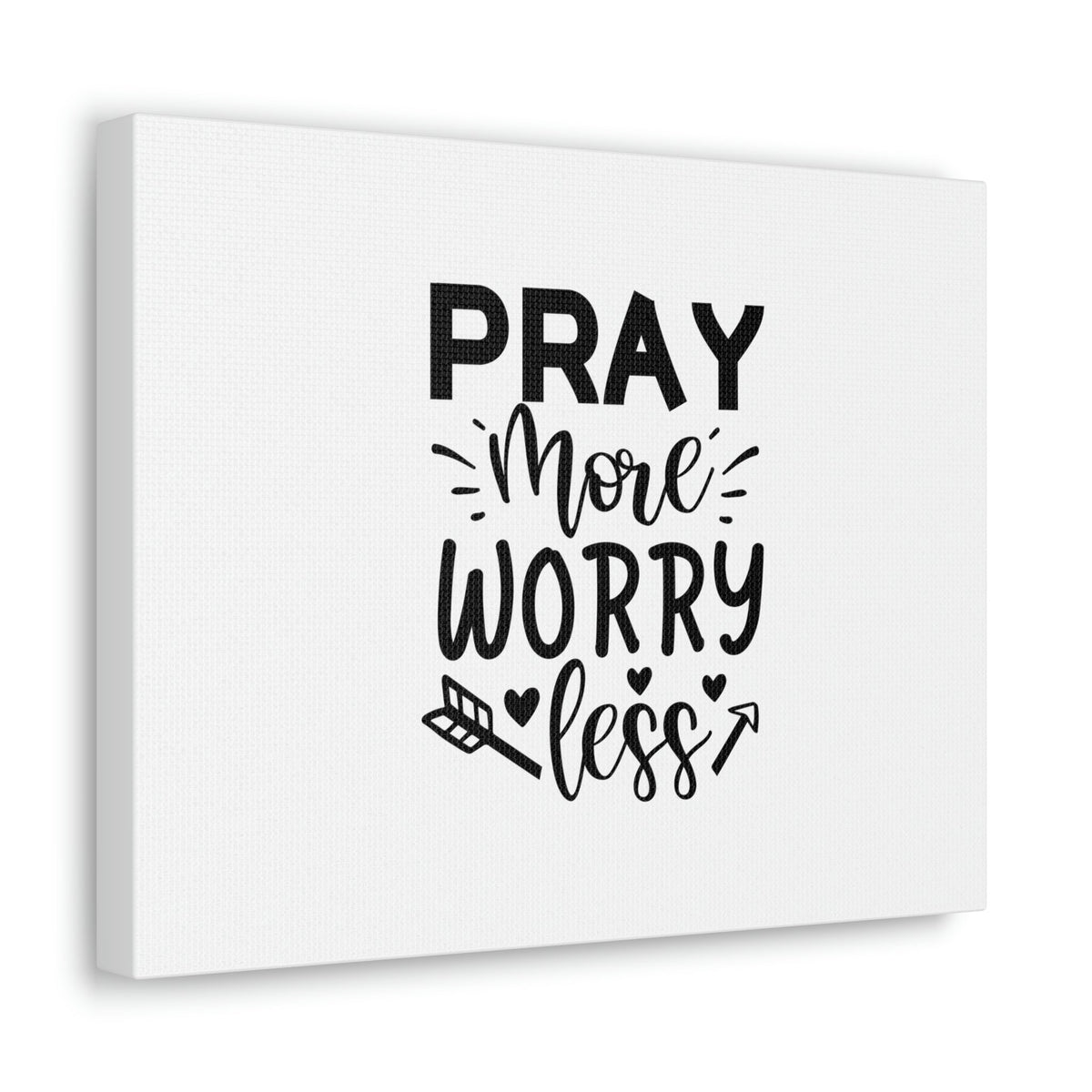 Scripture Walls Pray More Worry Less Ephesians 6:18 Arrow Christian Wall Art Bible Verse Print Ready to Hang Unframed-Express Your Love Gifts