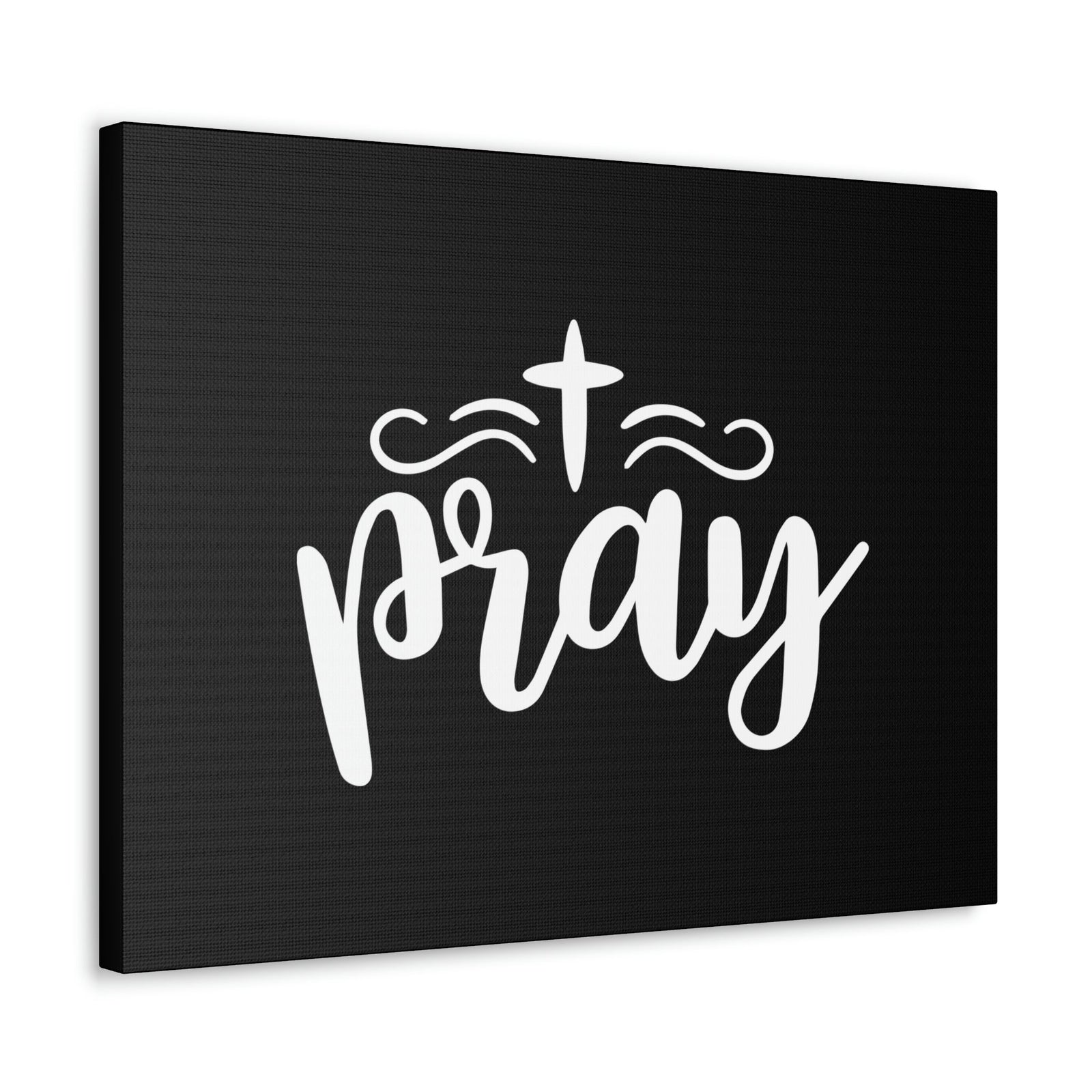 Scripture Walls Pray Philippians 4:6 Cross Black Christian Wall Art Bible Verse Print Ready to Hang Unframed-Express Your Love Gifts