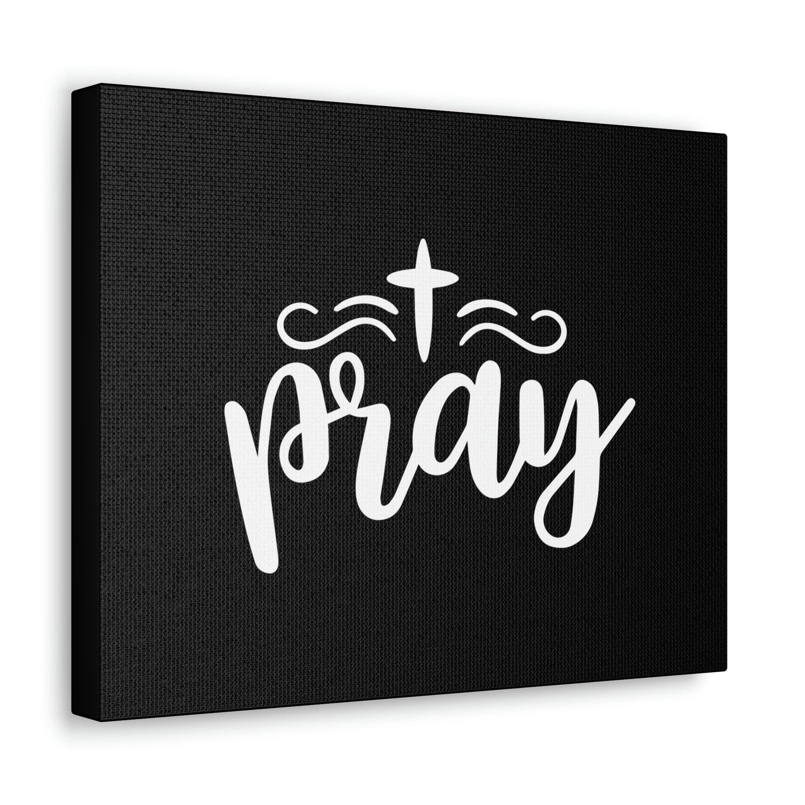 Scripture Walls Pray Philippians 4:6 Cross Black Christian Wall Art Bible Verse Print Ready to Hang Unframed-Express Your Love Gifts