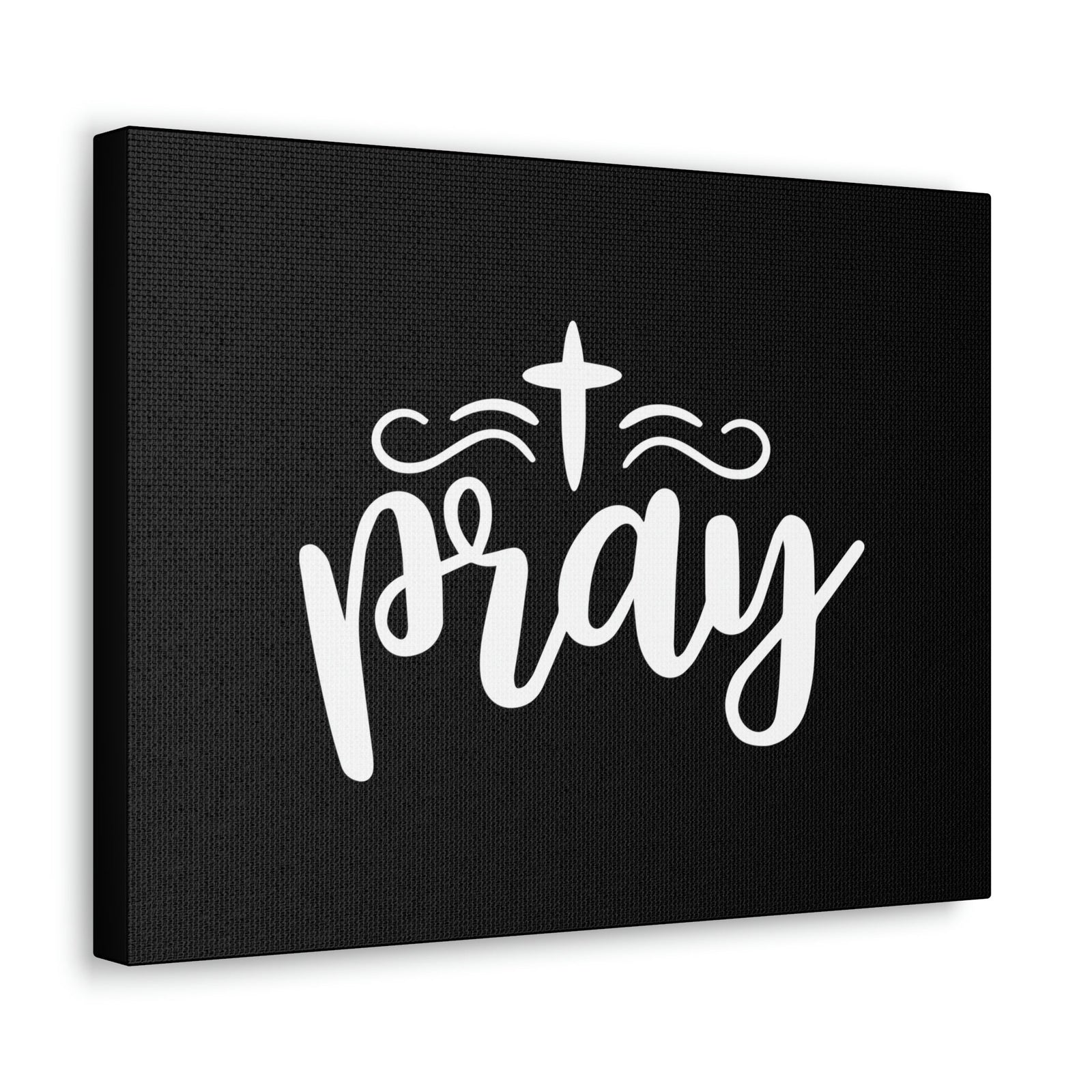 Scripture Walls Pray Philippians 4:6 Cross Black Christian Wall Art Bible Verse Print Ready to Hang Unframed-Express Your Love Gifts