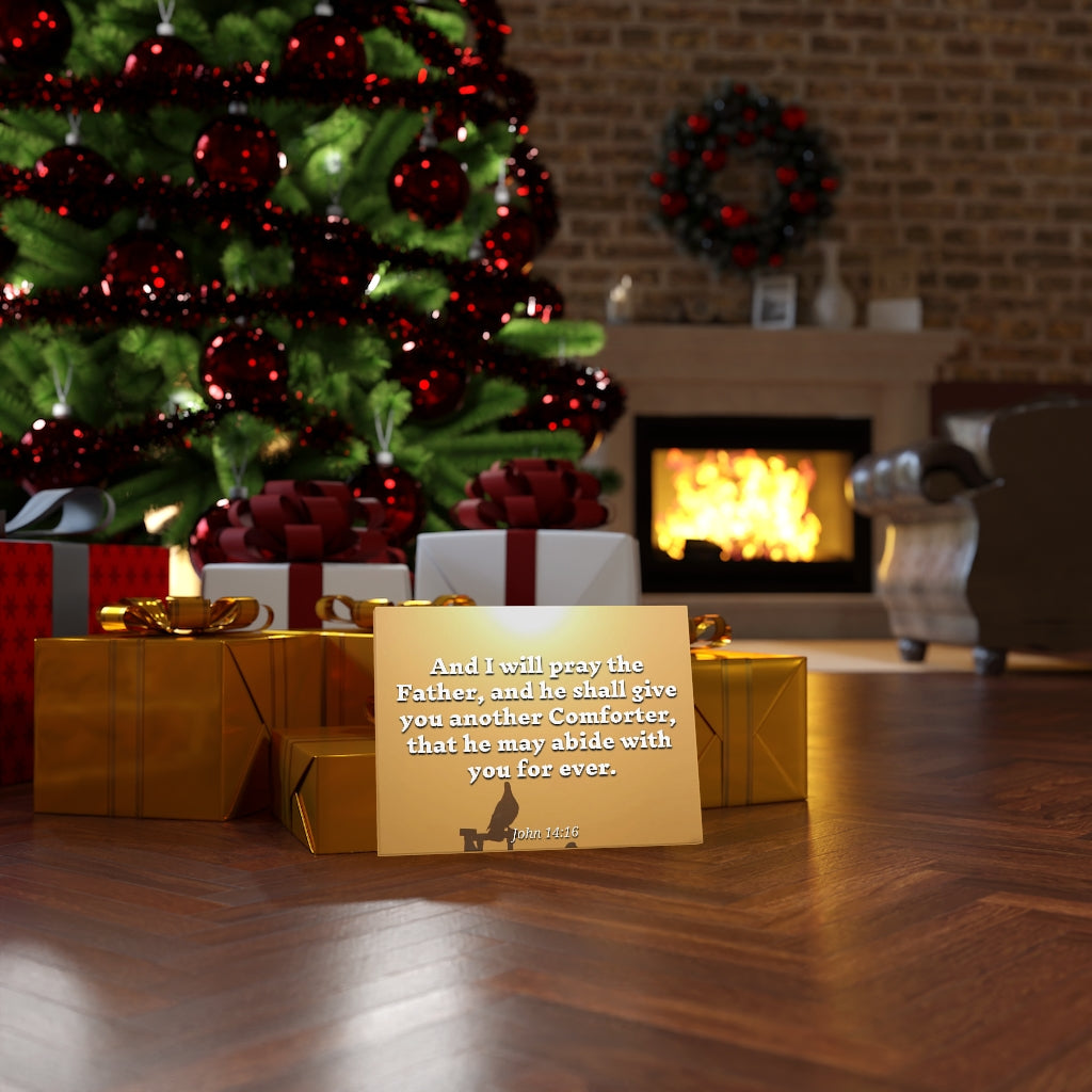 Scripture Walls Pray The Father John 14:16 Bible Verse Canvas Christian Wall Art Ready to Hang Unframed-Express Your Love Gifts