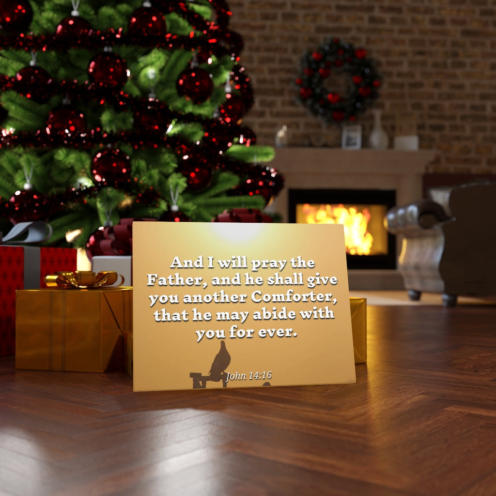 Scripture Walls Pray The Father John 14:16 Bible Verse Canvas Christian Wall Art Ready to Hang Unframed-Express Your Love Gifts