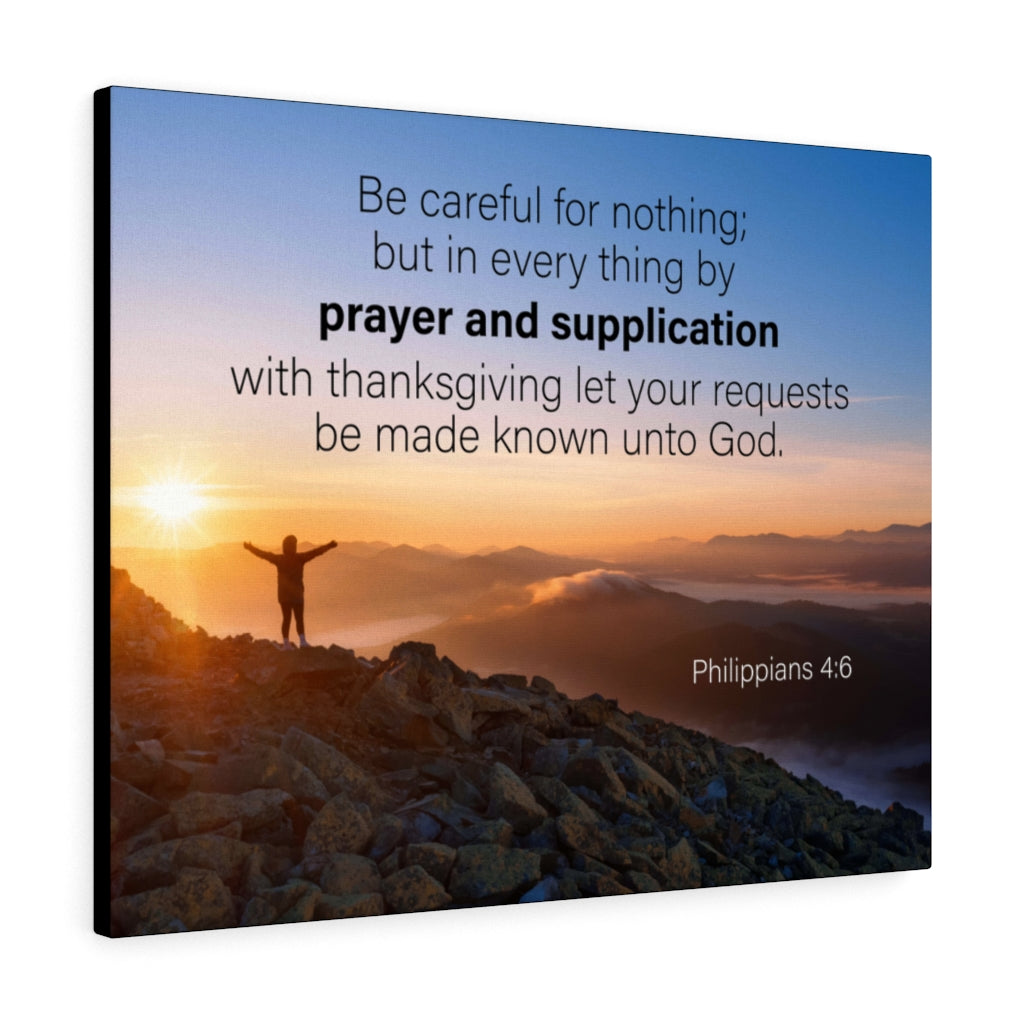 Scripture Walls Prayer and Supplication Philippians 4:6 Wall Art Christian Home Decor Unframed-Express Your Love Gifts