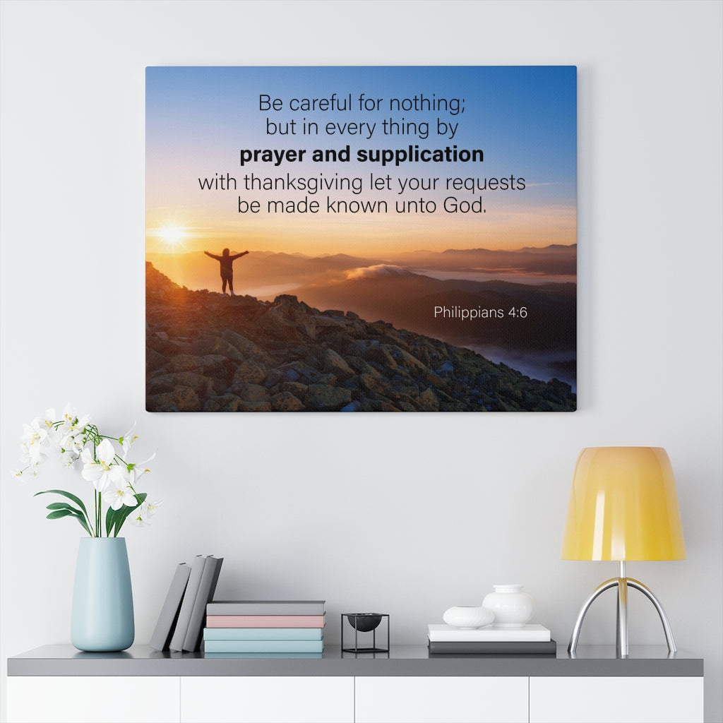 Scripture Walls Prayer and Supplication Philippians 4:6 Wall Art Christian Home Decor Unframed-Express Your Love Gifts