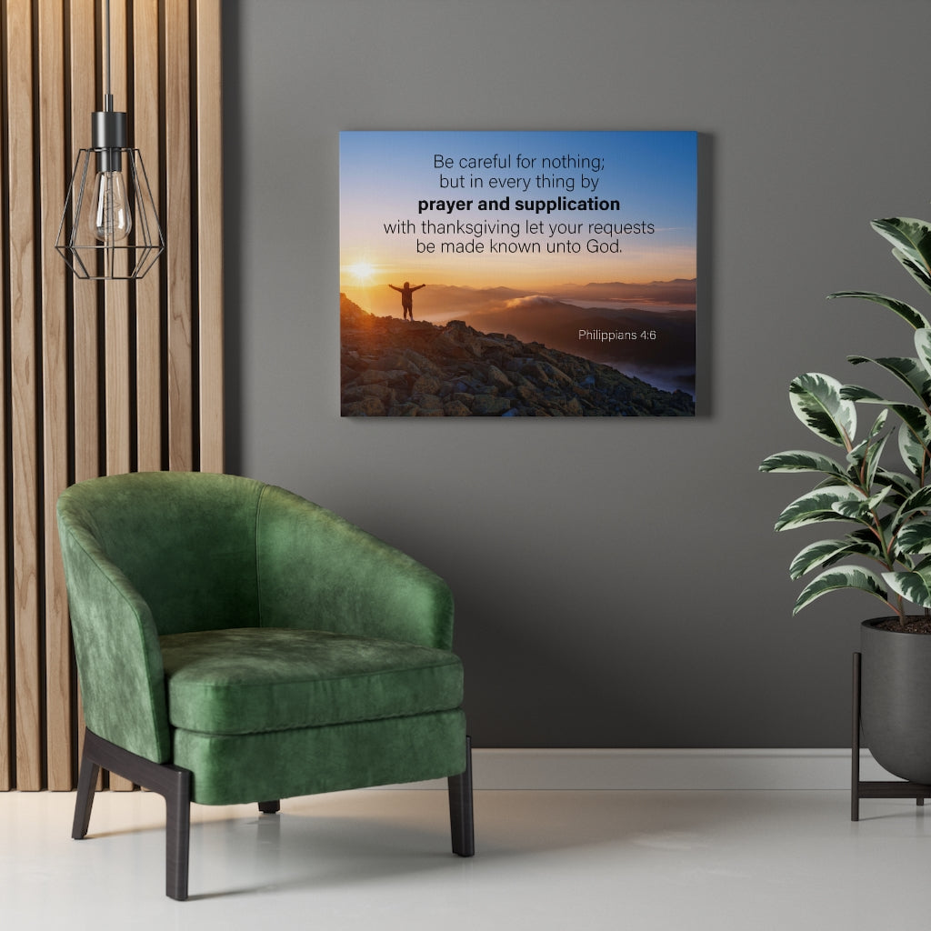 Scripture Walls Prayer and Supplication Philippians 4:6 Wall Art Christian Home Decor Unframed-Express Your Love Gifts