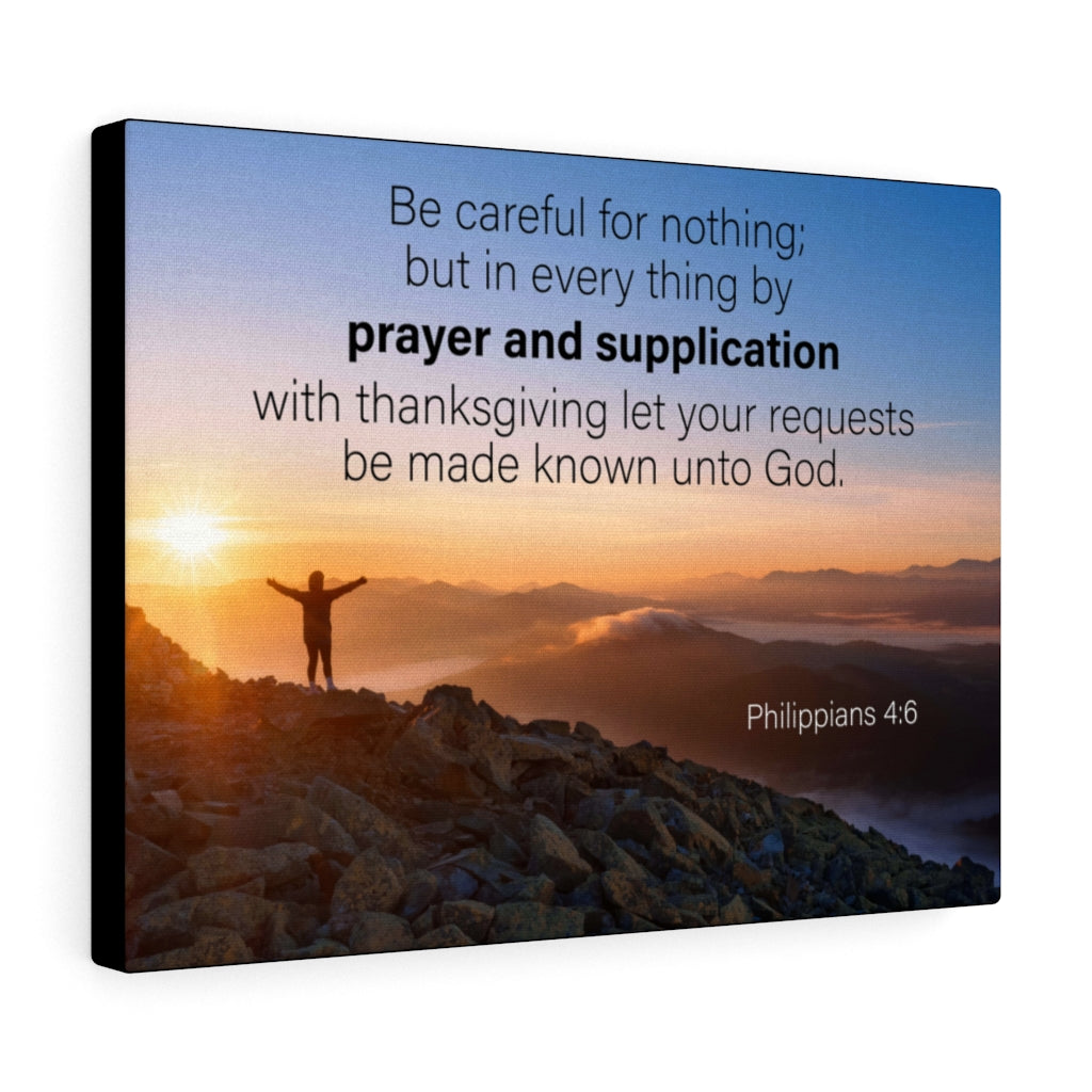 Scripture Walls Prayer and Supplication Philippians 4:6 Wall Art Christian Home Decor Unframed-Express Your Love Gifts