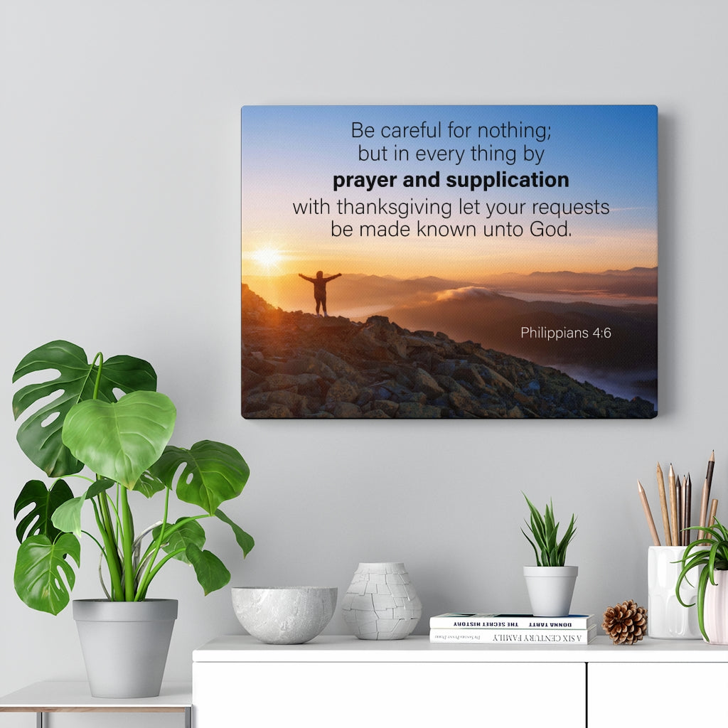 Scripture Walls Prayer and Supplication Philippians 4:6 Wall Art Christian Home Decor Unframed-Express Your Love Gifts