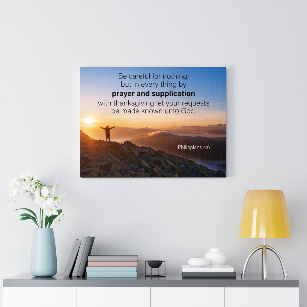 Scripture Walls Prayer and Supplication Philippians 4:6 Wall Art Christian Home Decor Unframed-Express Your Love Gifts