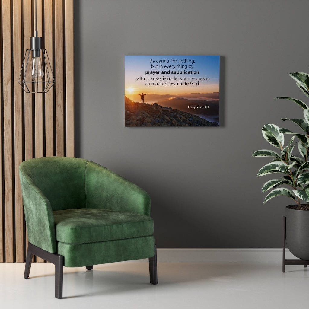 Scripture Walls Prayer and Supplication Philippians 4:6 Wall Art Christian Home Decor Unframed-Express Your Love Gifts