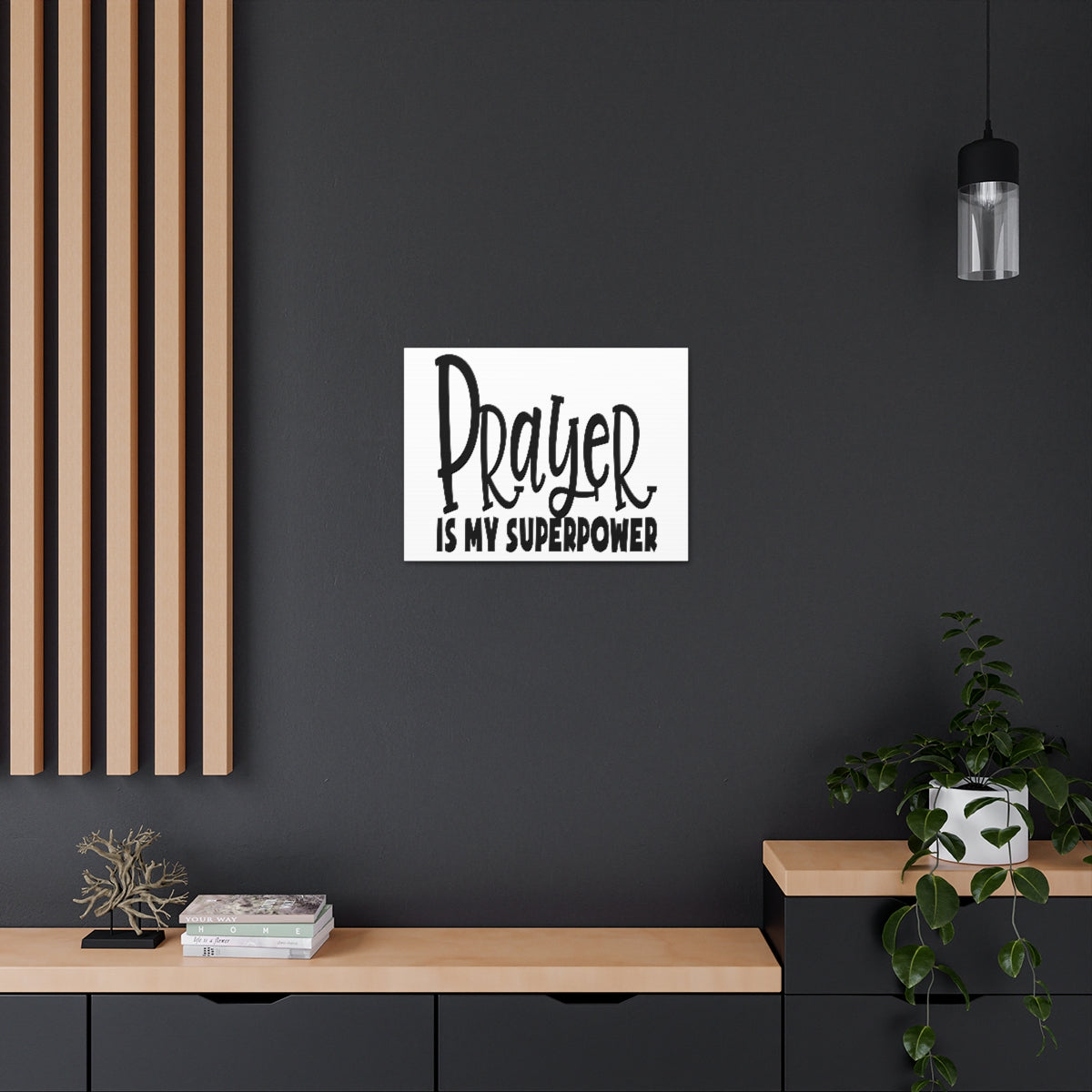 Scripture Walls Prayer Is My Superpower Mark 9:29 Christian Wall Art Print Ready to Hang Unframed-Express Your Love Gifts