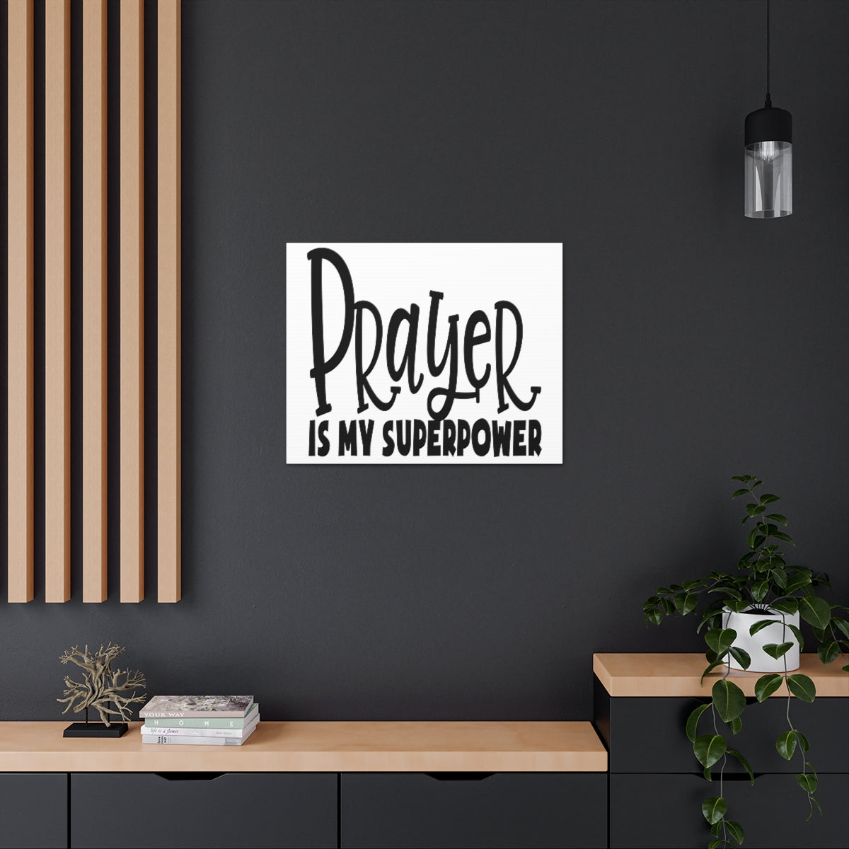 Scripture Walls Prayer Is My Superpower Mark 9:29 Christian Wall Art Print Ready to Hang Unframed-Express Your Love Gifts