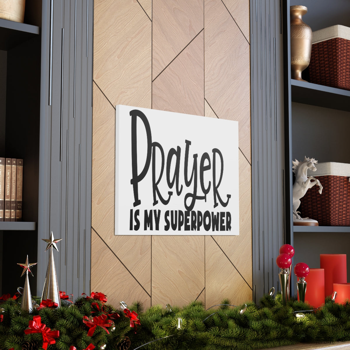 Scripture Walls Prayer Is My Superpower Mark 9:29 Christian Wall Art Print Ready to Hang Unframed-Express Your Love Gifts