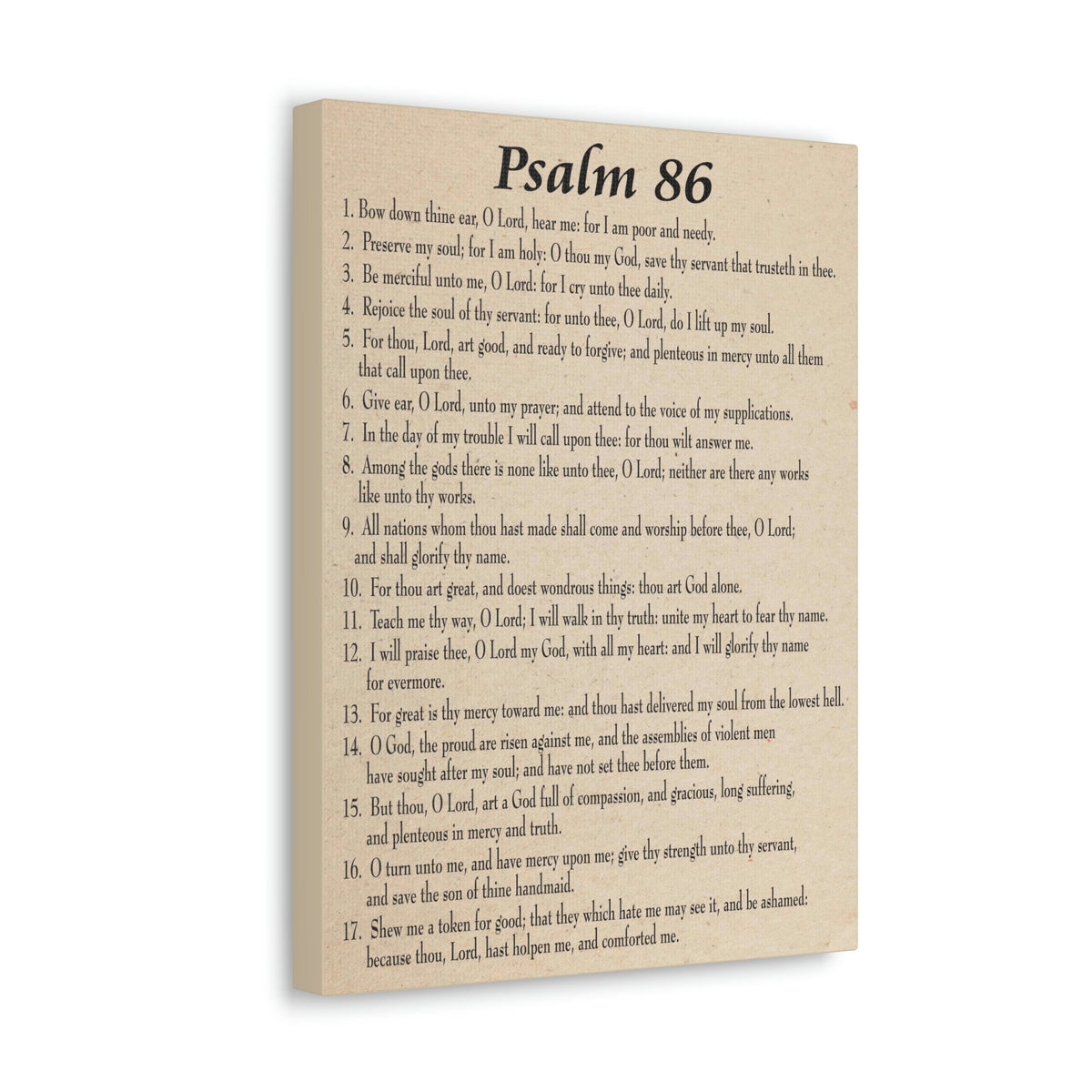 Scripture Walls Praying in Difficult Times Psalm 86:2 Bible Verse Canvas Christian Wall Art Ready to Hang Unframed-Express Your Love Gifts