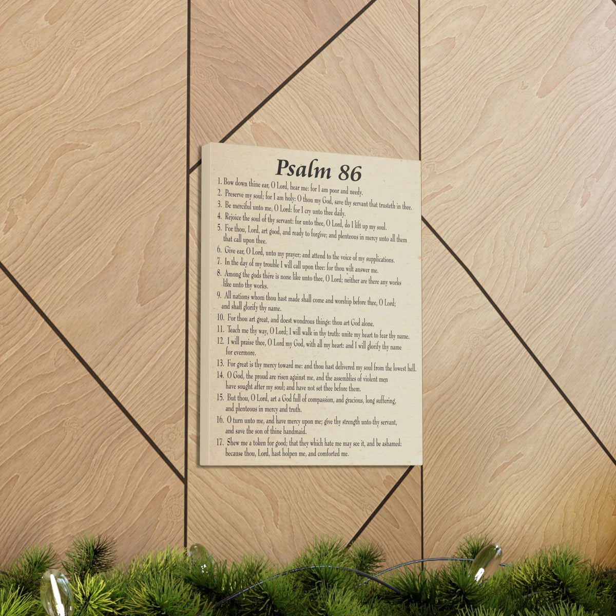 Scripture Walls Praying in Difficult Times Psalm 86:2 Bible Verse Canvas Christian Wall Art Ready to Hang Unframed-Express Your Love Gifts