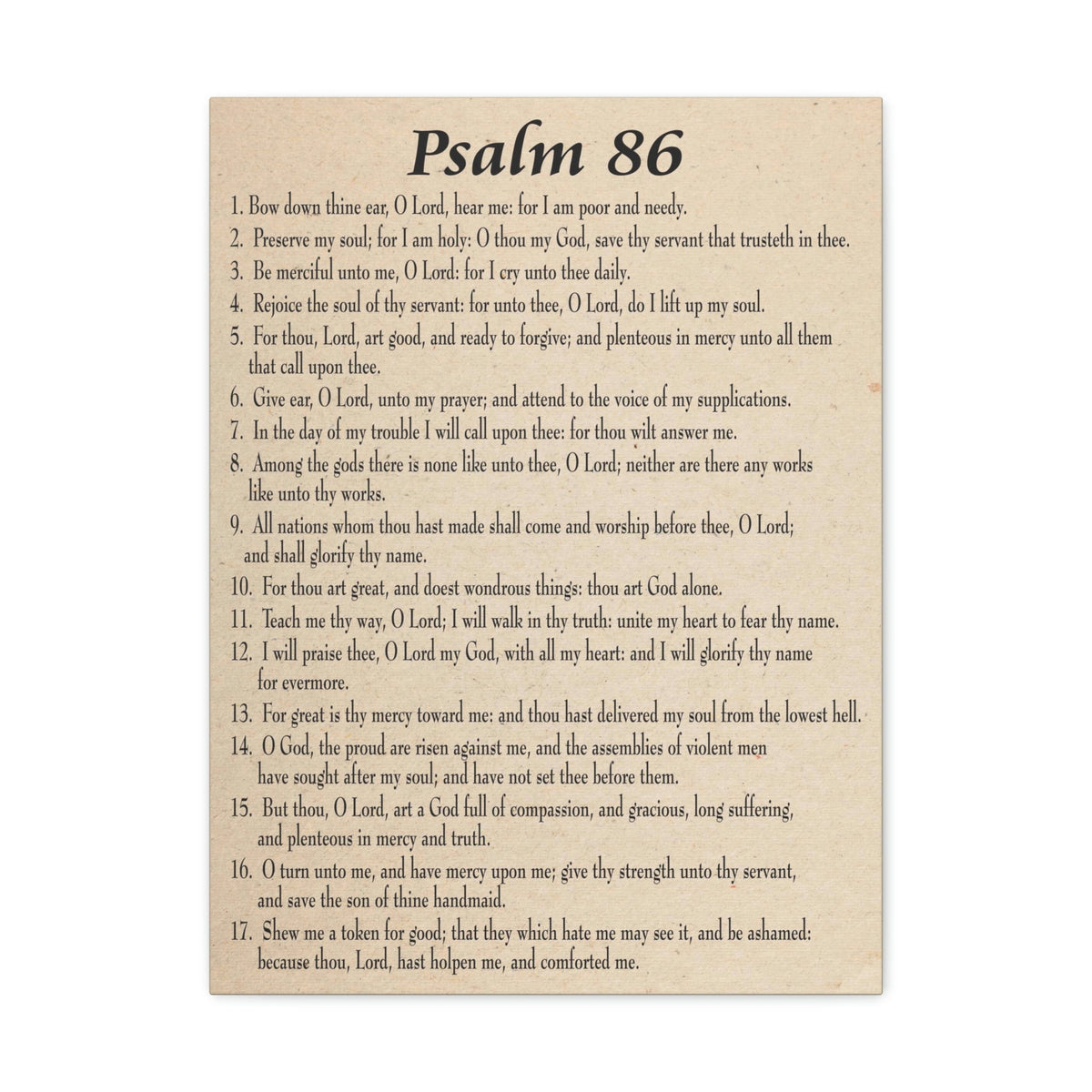Scripture Walls Praying in Difficult Times Psalm 86:2 Bible Verse Canvas Christian Wall Art Ready to Hang Unframed-Express Your Love Gifts