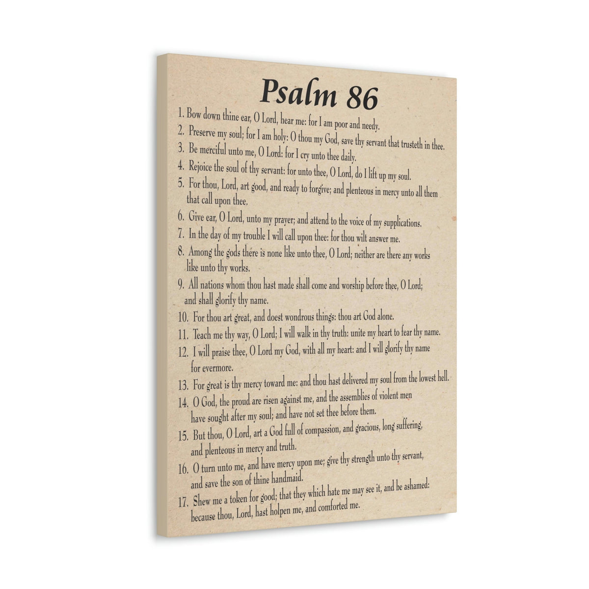 Scripture Walls Praying in Difficult Times Psalm 86:2 Bible Verse Canvas Christian Wall Art Ready to Hang Unframed-Express Your Love Gifts