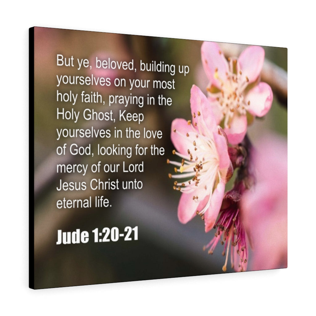 Scripture Walls Praying in The Holy Ghost Jude 1:20-21 Christian Wall Art Print Ready to Hang Unframed-Express Your Love Gifts