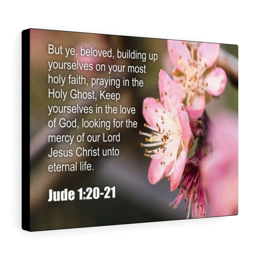 Scripture Walls Praying in The Holy Ghost Jude 1:20-21 Christian Wall Art Print Ready to Hang Unframed-Express Your Love Gifts