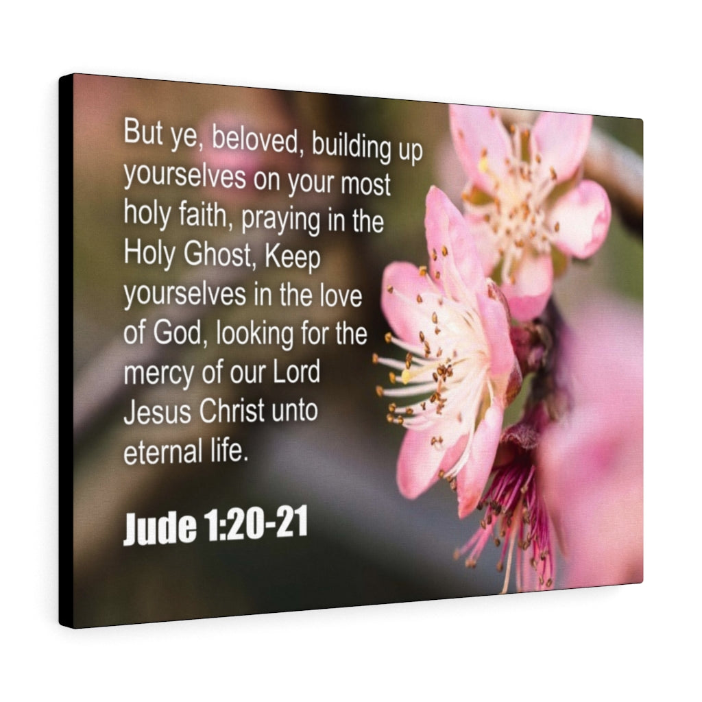 Scripture Walls Praying in The Holy Ghost Jude 1:20-21 Christian Wall Art Print Ready to Hang Unframed-Express Your Love Gifts