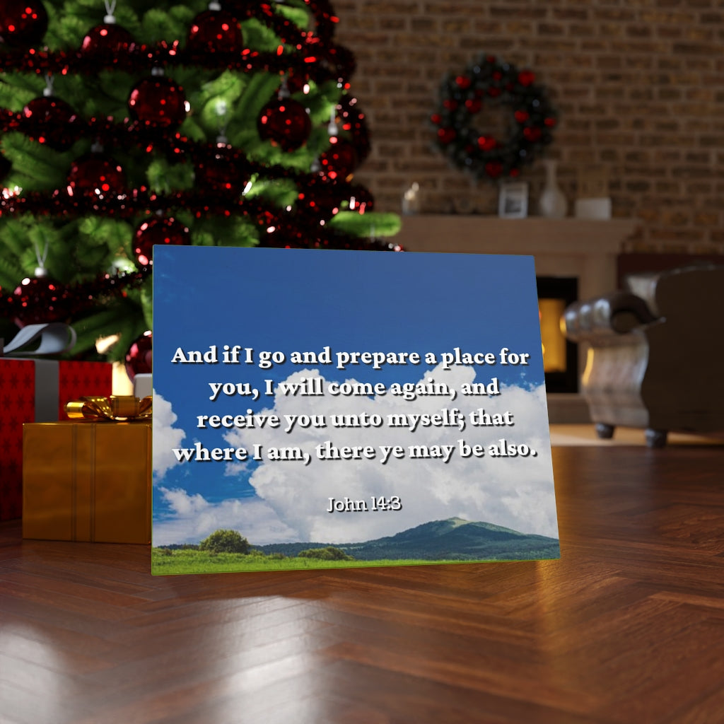 Scripture Walls PrepAre A Place John 14:3 Bible Verse Canvas Christian Wall Art Ready to Hang Unframed-Express Your Love Gifts