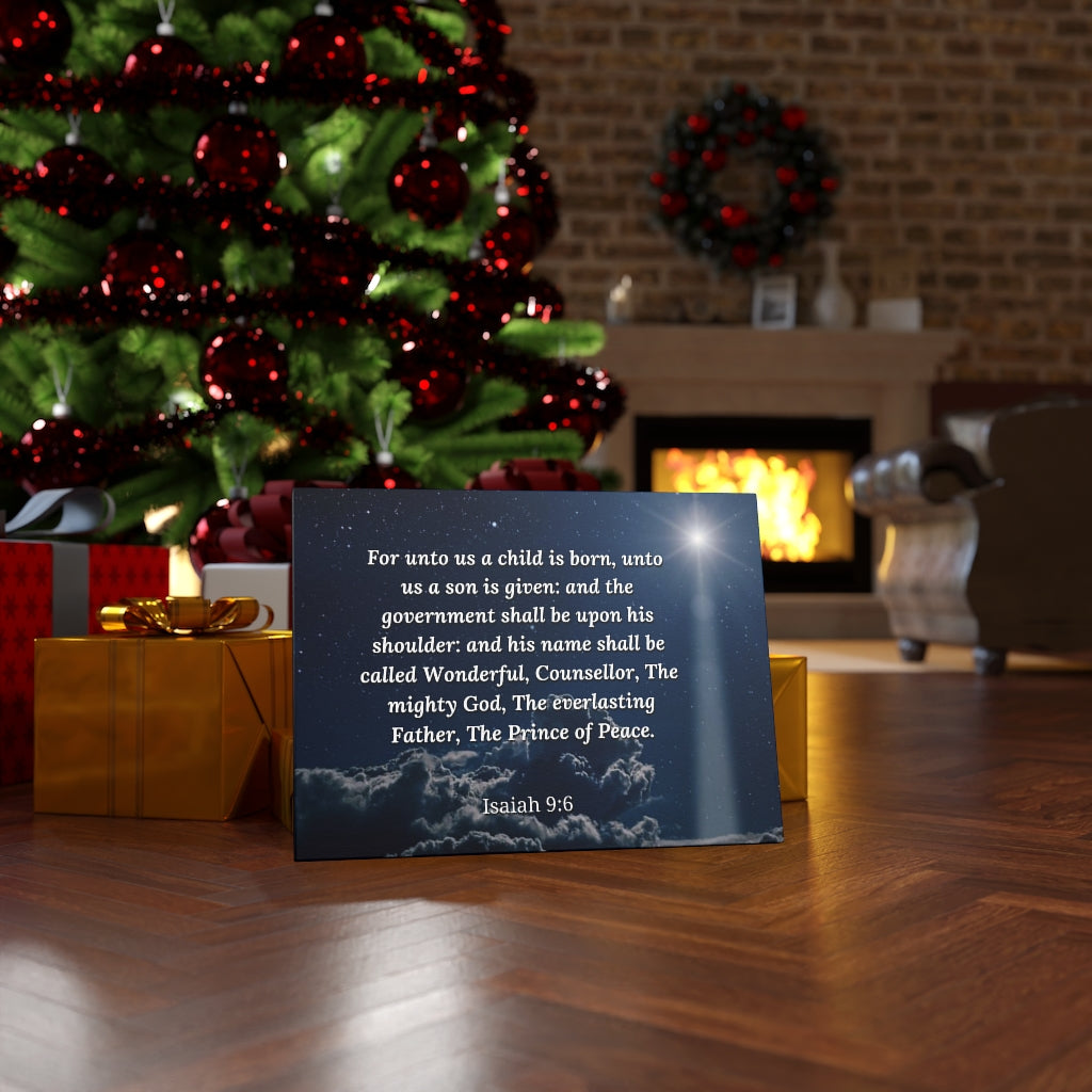 Scripture Walls Prince Of Peace Isaiah 9:6 Bible Verse Canvas Christian Wall Art Ready to Hang Unframed-Express Your Love Gifts