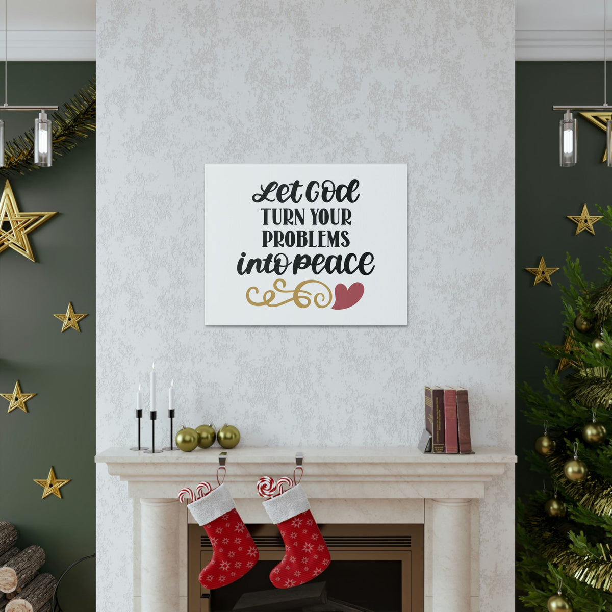 Scripture Walls Problems Into Peace Matthew 11:28 Christian Wall Art Bible Verse Print Ready to Hang Unframed-Express Your Love Gifts