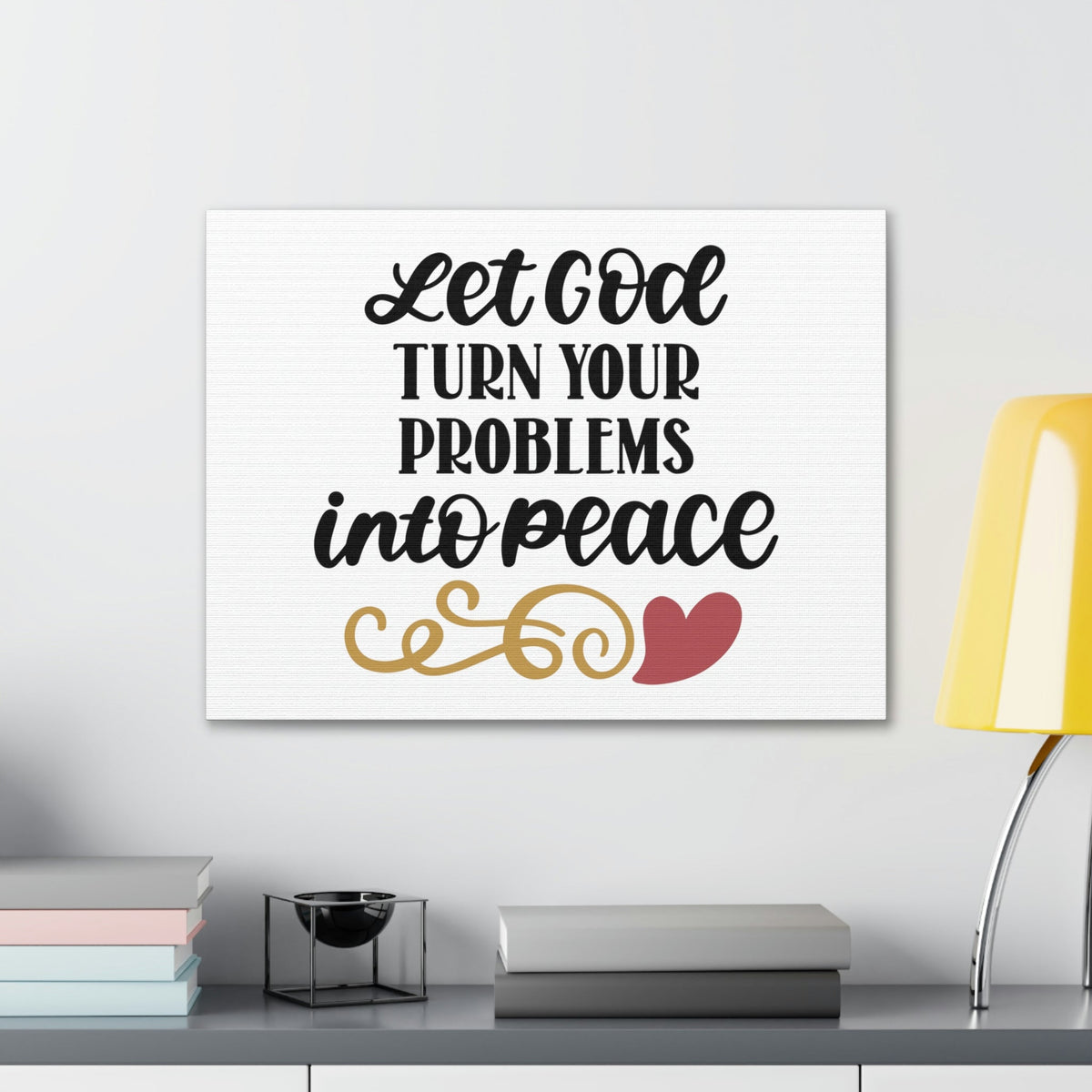 Scripture Walls Problems Into Peace Matthew 11:28 Christian Wall Art Bible Verse Print Ready to Hang Unframed-Express Your Love Gifts