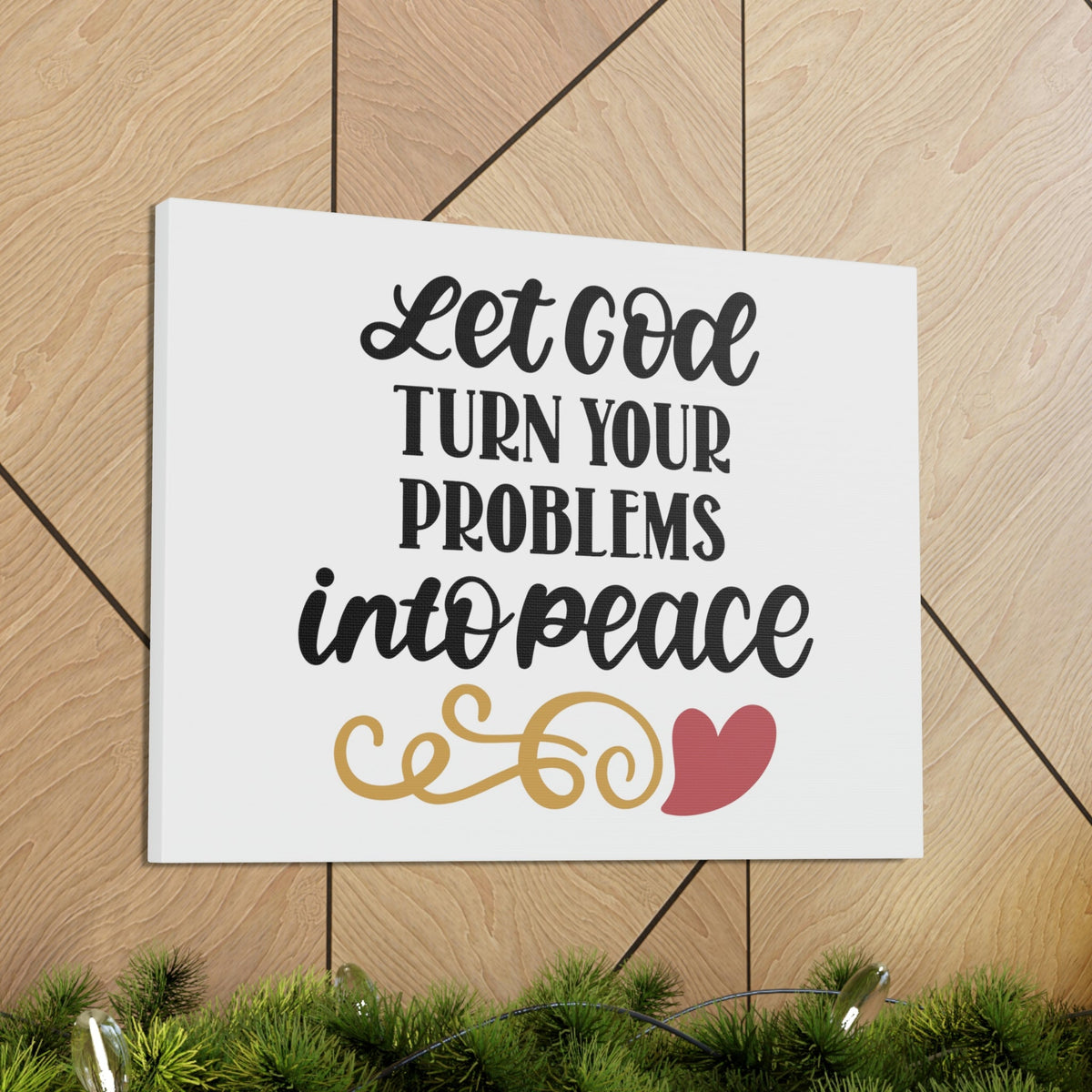 Scripture Walls Problems Into Peace Matthew 11:28 Christian Wall Art Bible Verse Print Ready to Hang Unframed-Express Your Love Gifts