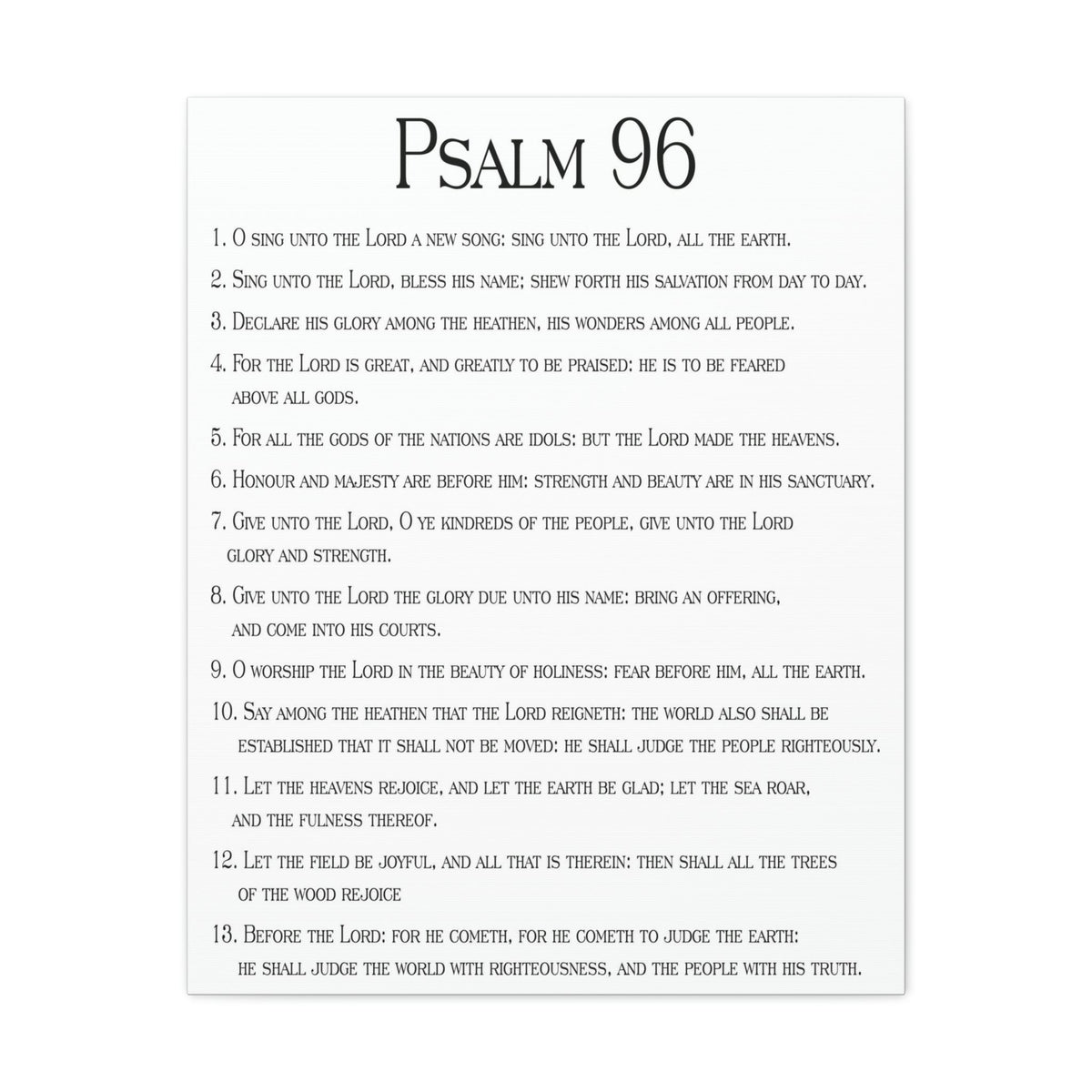 Scripture Walls Proclaiming His Glorious Wonders Psalm 96:7 Christian Wall Art Print Ready to Hang Unframed-Express Your Love Gifts