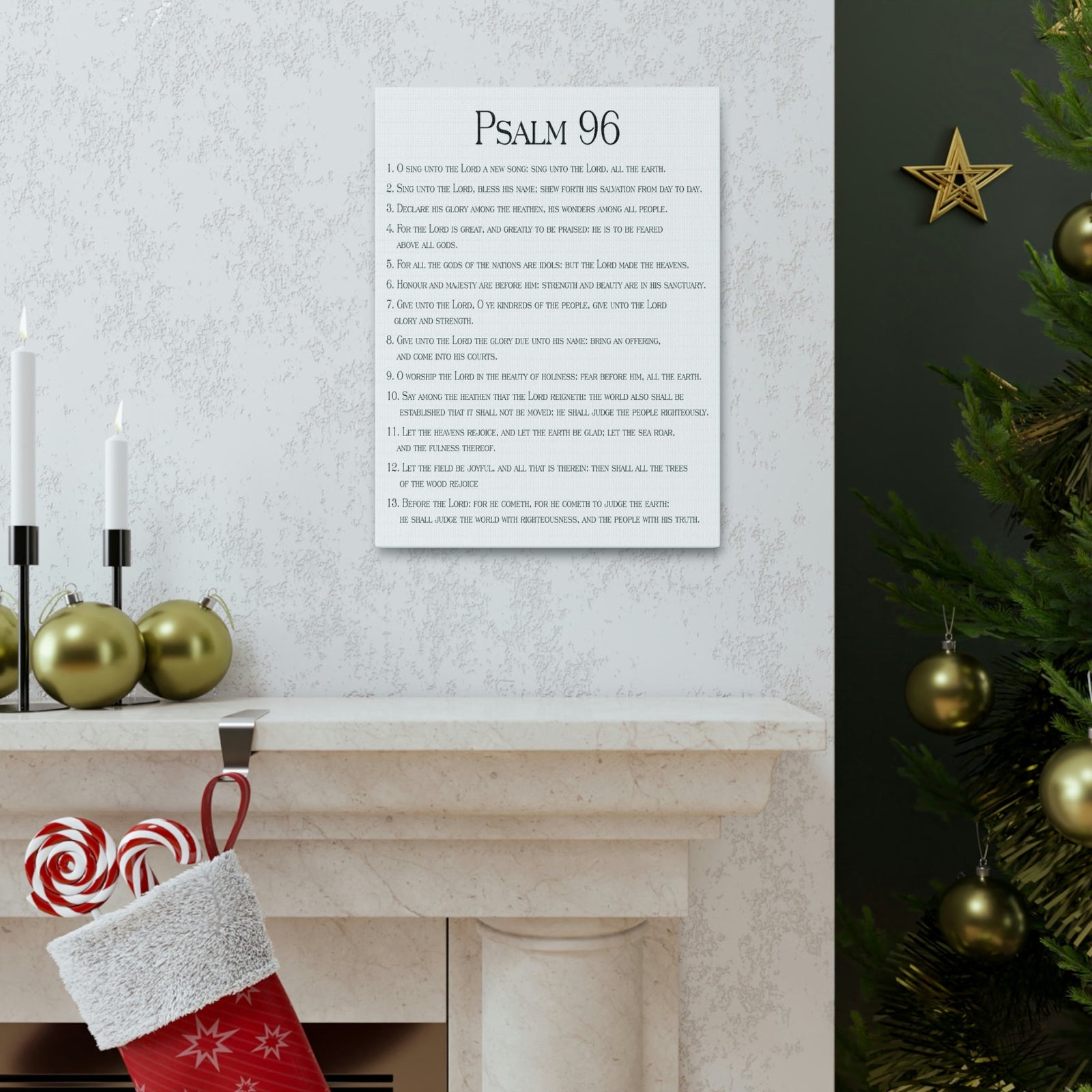 Scripture Walls Proclaiming His Glorious Wonders Psalm 96:7 Christian Wall Art Print Ready to Hang Unframed-Express Your Love Gifts