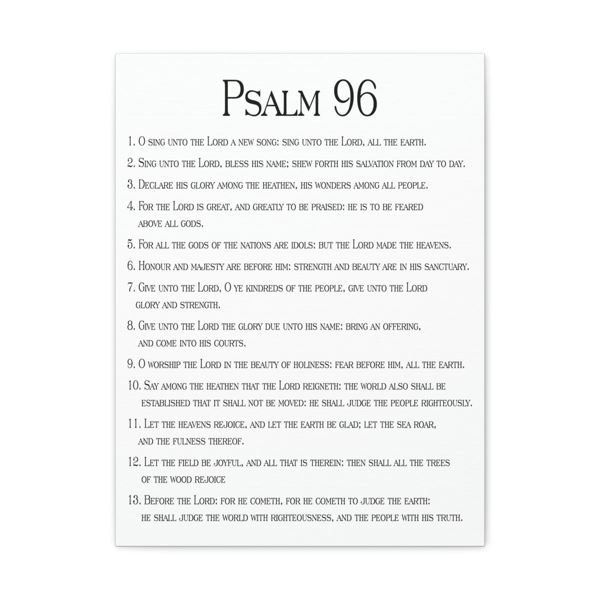 Scripture Walls Proclaiming His Glorious Wonders Psalm 96:7 Christian Wall Art Print Ready to Hang Unframed-Express Your Love Gifts