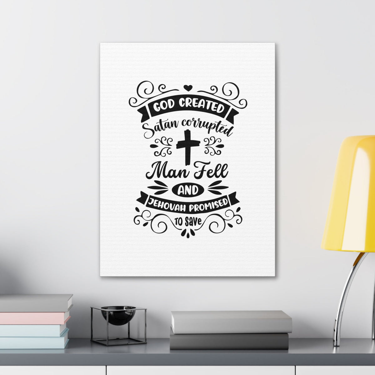 Scripture Walls Promised To Save Isaiah 45:18 Christian Wall Art Bible Verse Print Ready to Hang Unframed-Express Your Love Gifts